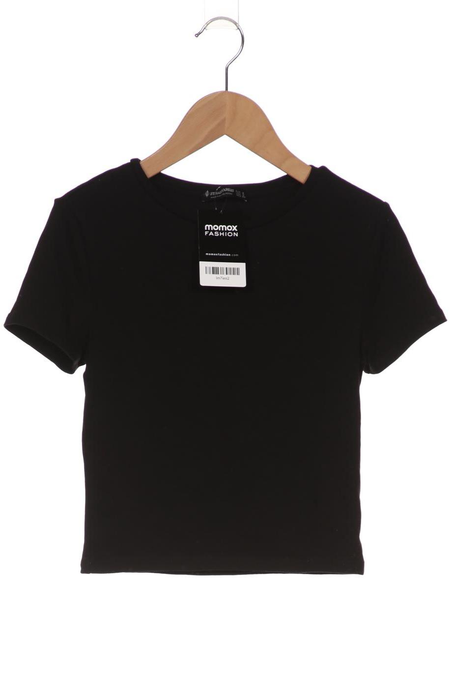 

Stradivarius Damen T-Shirt, schwarz, Gr. 36