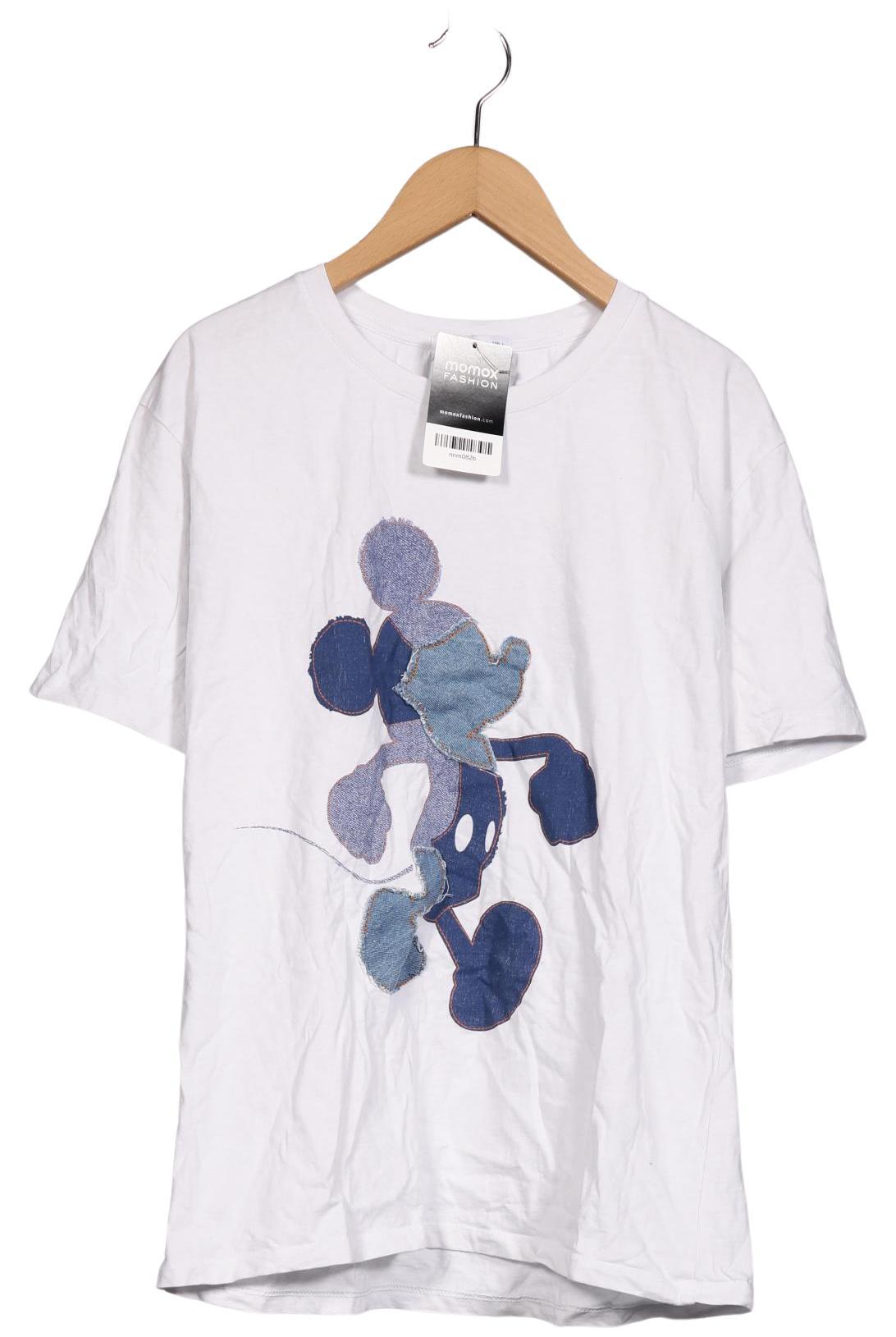 

Stradivarius Damen T-Shirt, weiß, Gr. 42