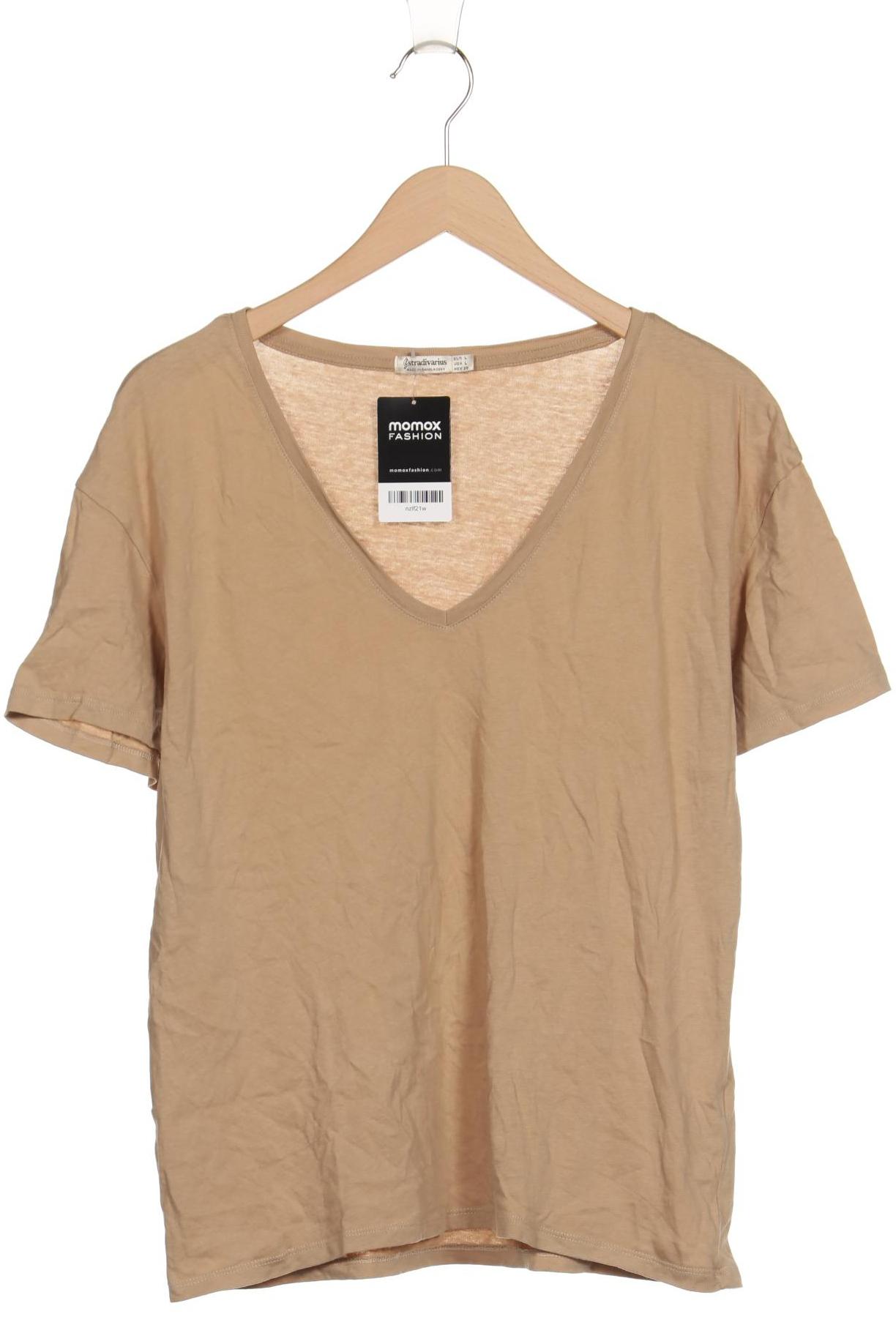 

Stradivarius Damen T-Shirt, beige, Gr. 42