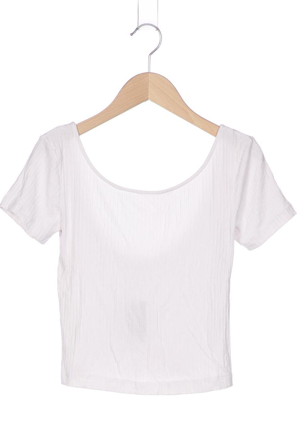 

Stradivarius Damen T-Shirt, cremeweiß, Gr. 38