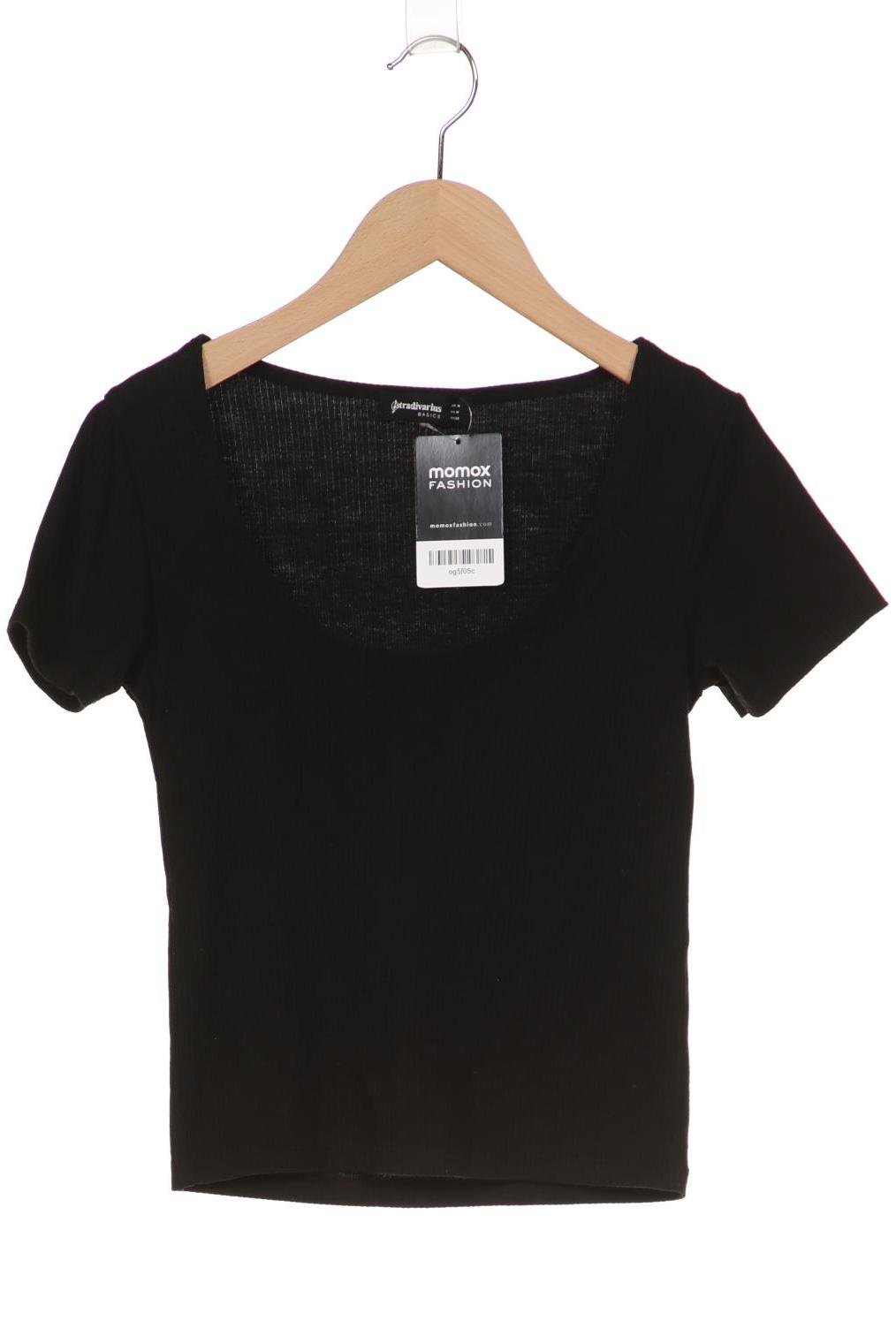 

Stradivarius Damen T-Shirt, schwarz