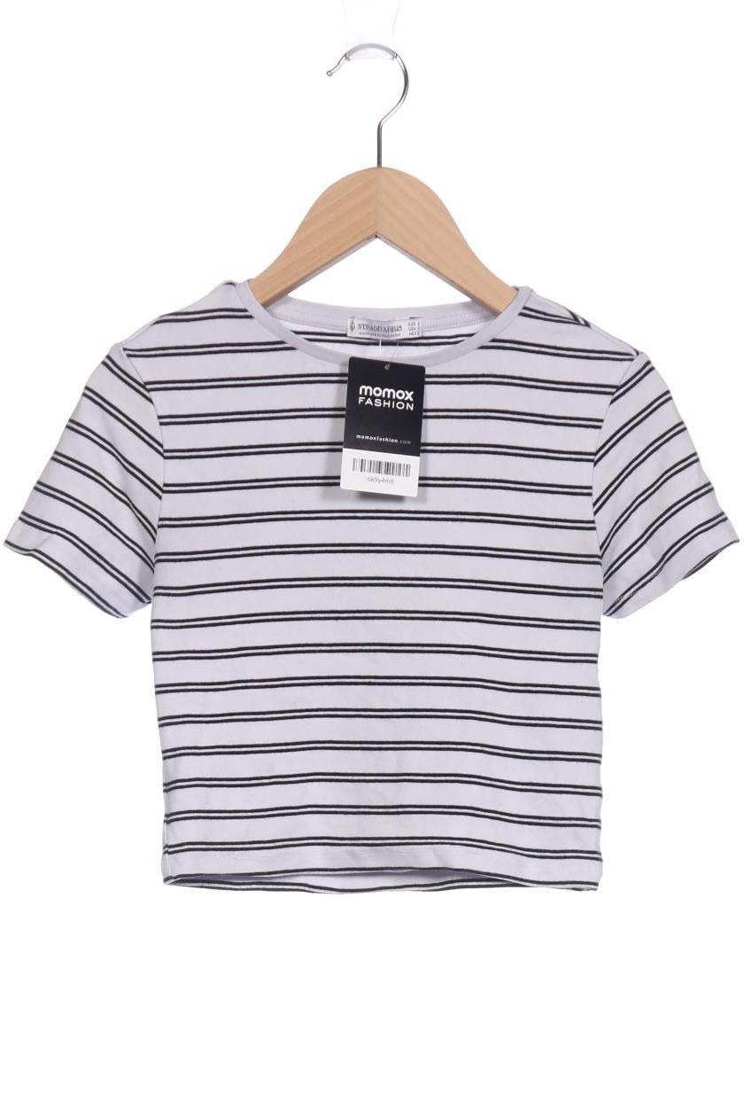 

Stradivarius Damen T-Shirt, weiß, Gr. 36
