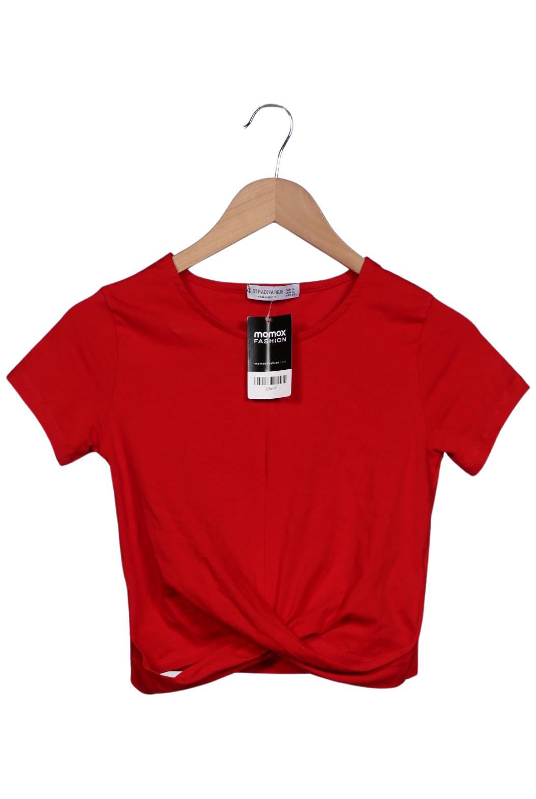 

Stradivarius Damen T-Shirt, rot, Gr. 38