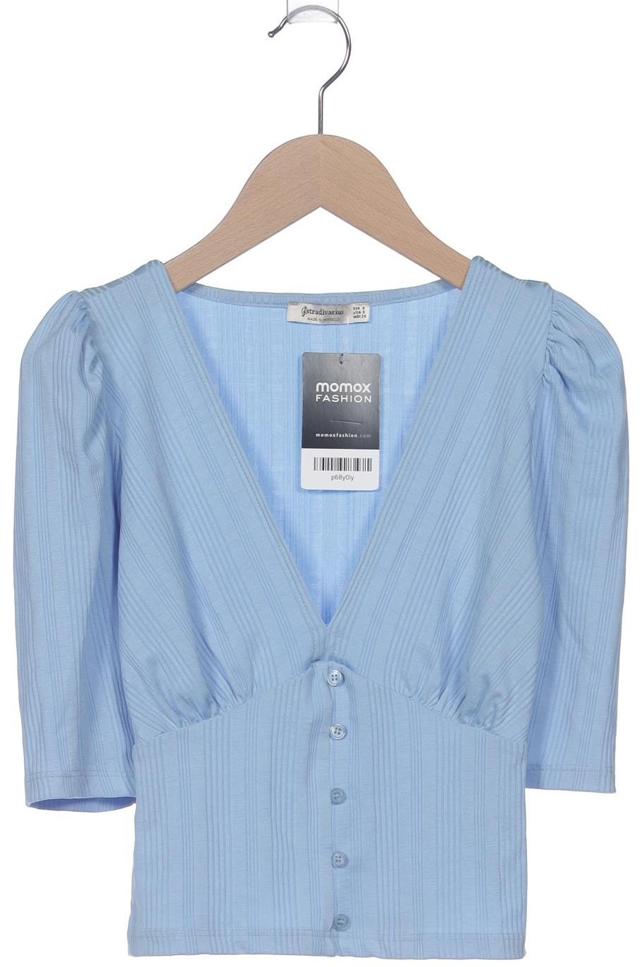 

Stradivarius Damen T-Shirt, hellblau, Gr. 36