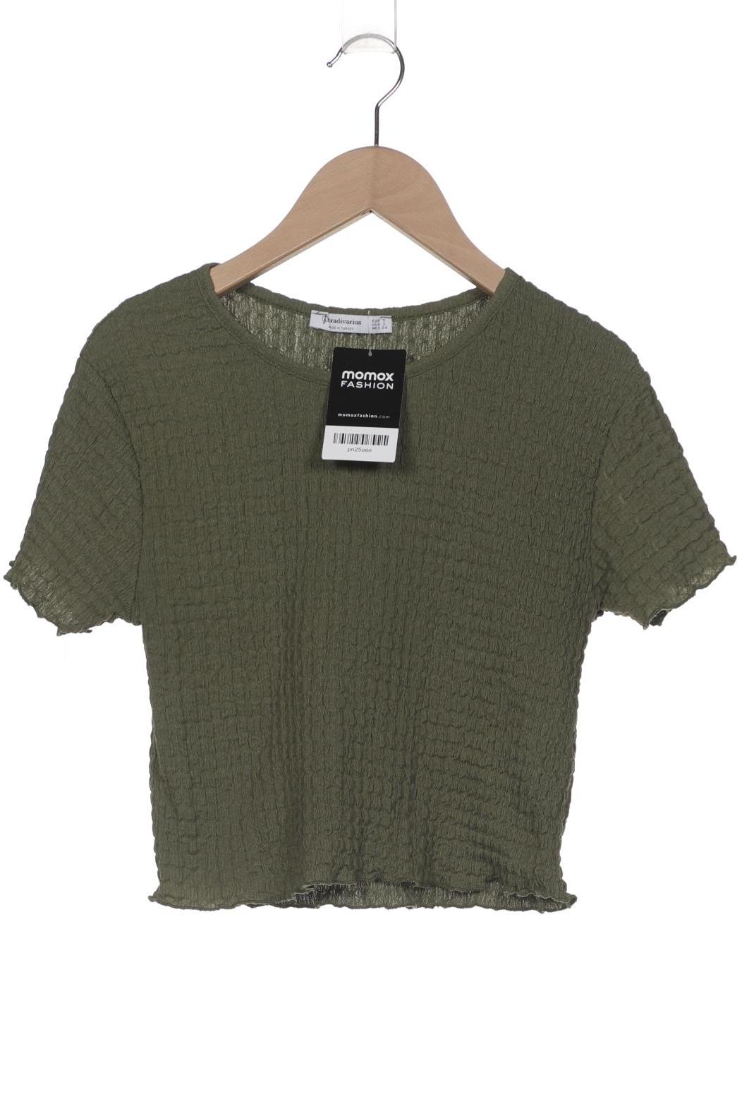 

Stradivarius Damen T-Shirt, grün, Gr. 36