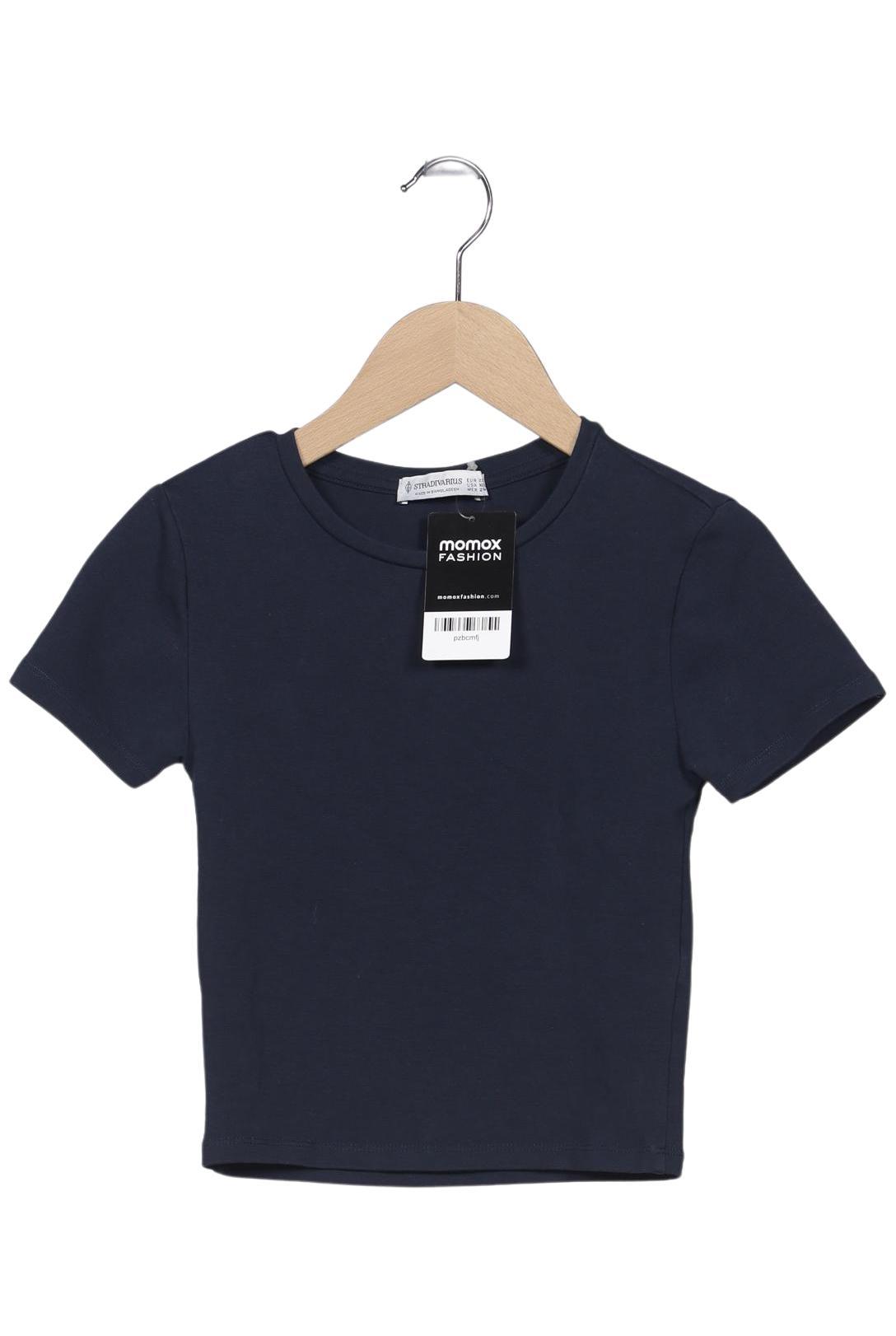 

Stradivarius Damen T-Shirt, marineblau, Gr. 34