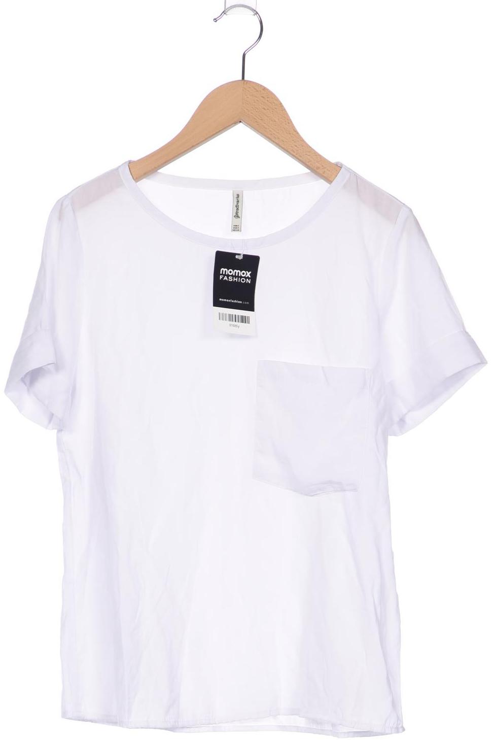 

Stradivarius Damen T-Shirt, weiß, Gr. 36