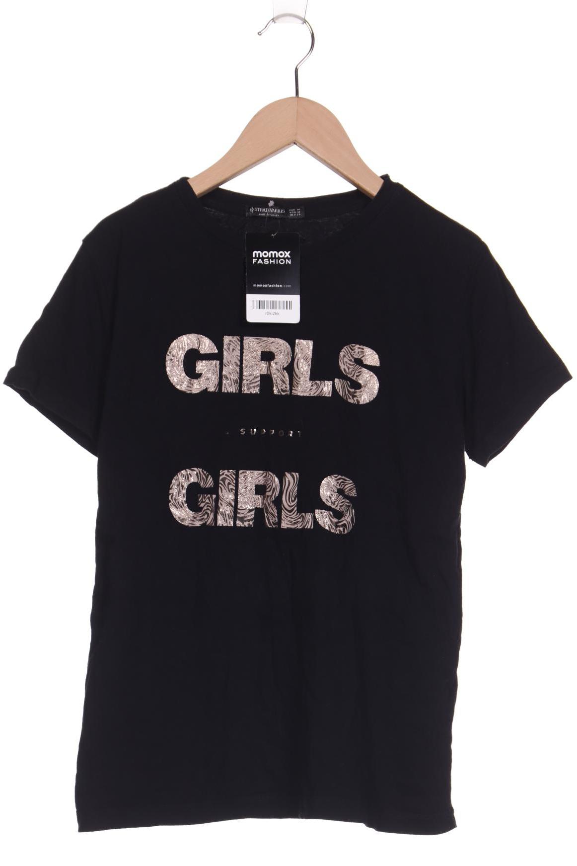 

Stradivarius Damen T-Shirt, schwarz