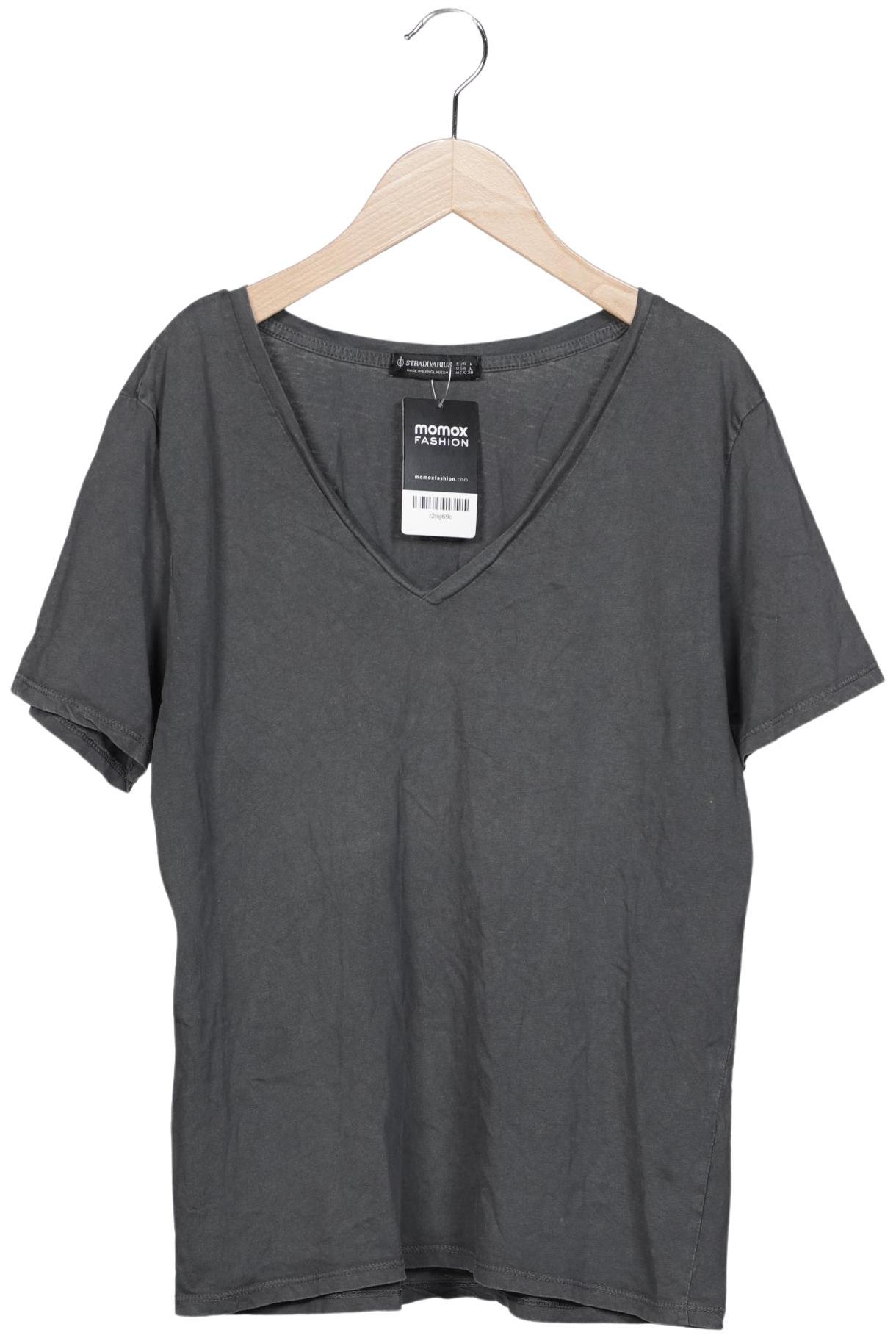 

Stradivarius Damen T-Shirt, grau, Gr. 42