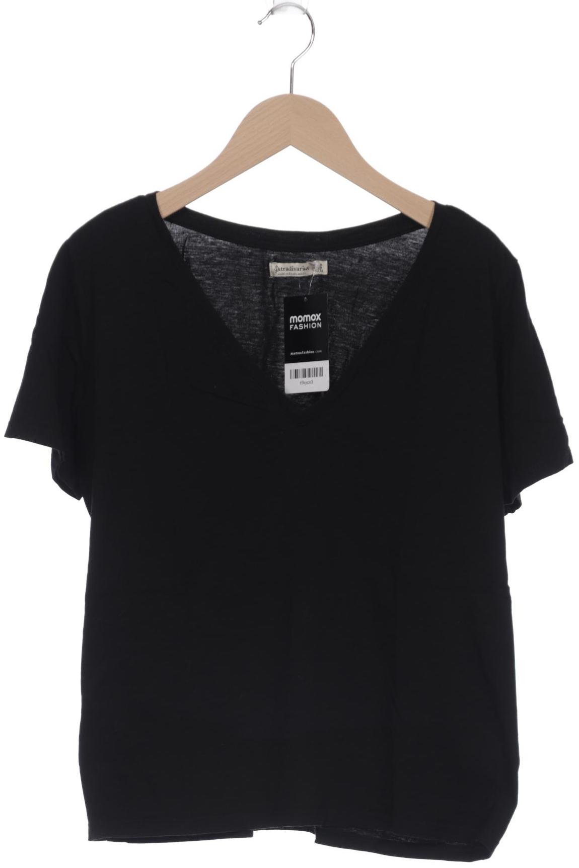 

Stradivarius Damen T-Shirt, schwarz