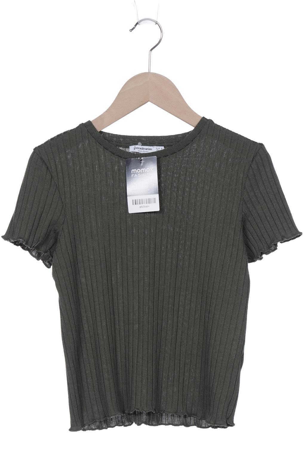 

Stradivarius Damen T-Shirt, grün, Gr. 36
