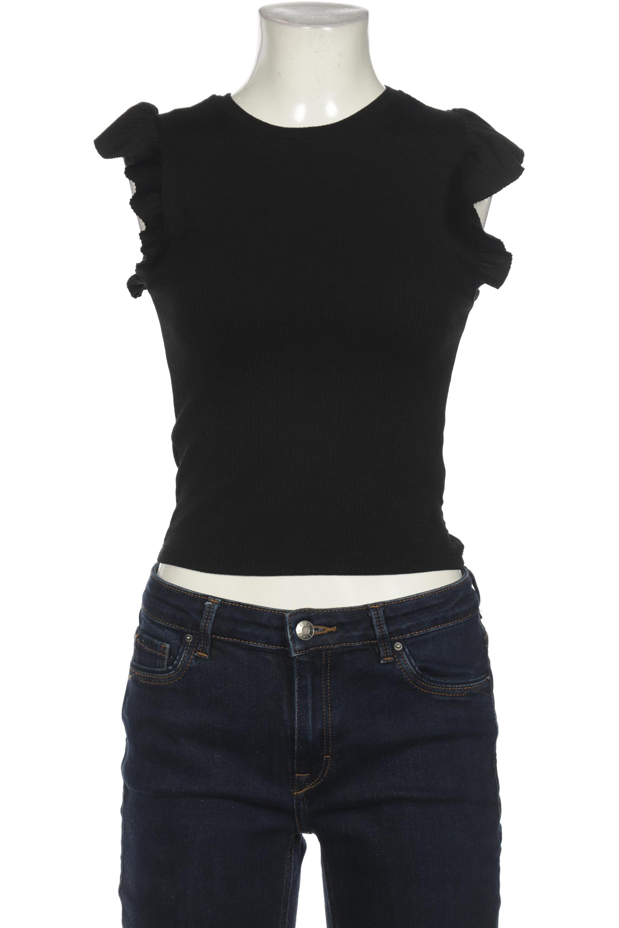 

Stradivarius Damen T-Shirt, schwarz, Gr. 36
