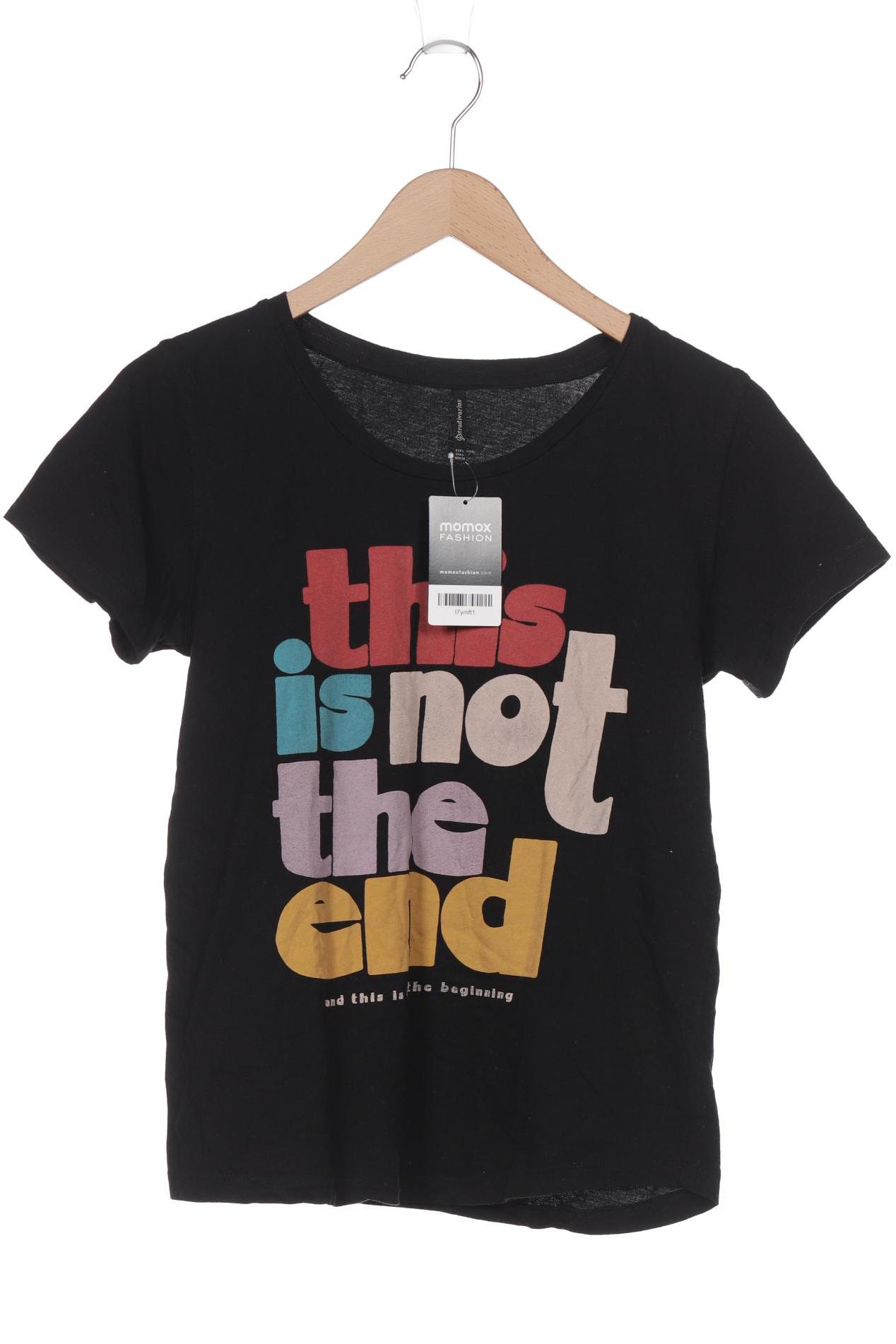 

Stradivarius Damen T-Shirt, schwarz