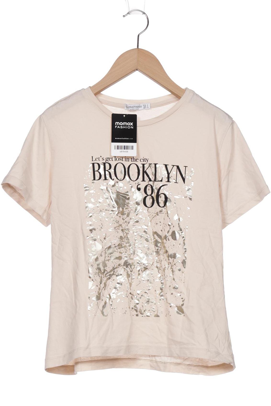 

Stradivarius Damen T-Shirt, beige, Gr. 36