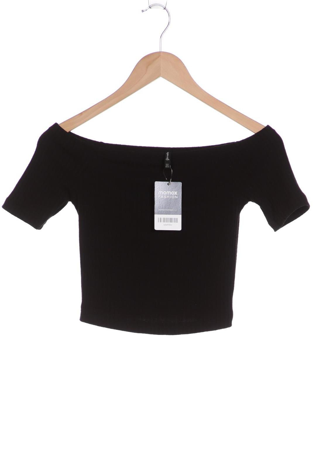 

Stradivarius Damen T-Shirt, schwarz, Gr. 36