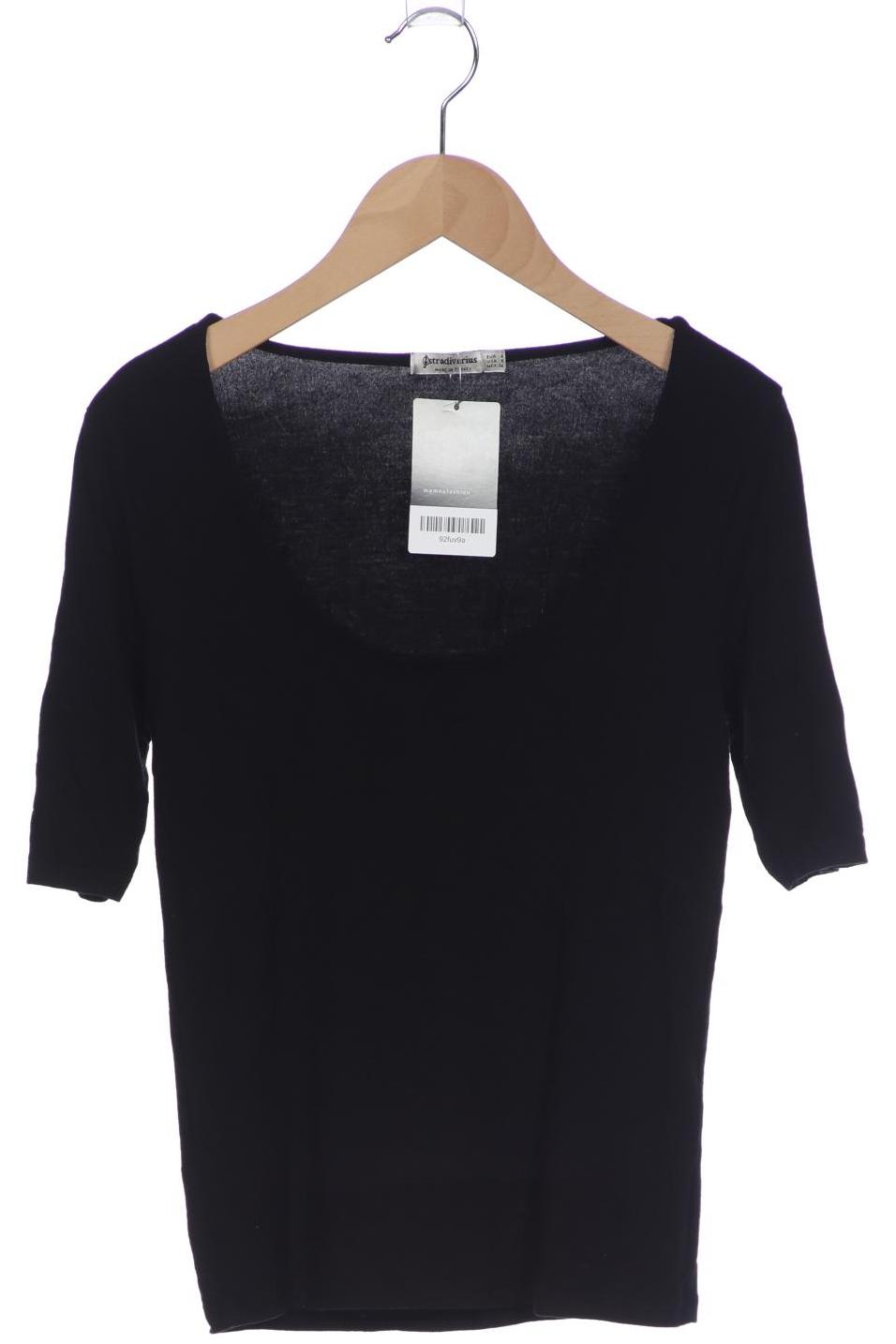

Stradivarius Damen T-Shirt, schwarz, Gr. 36