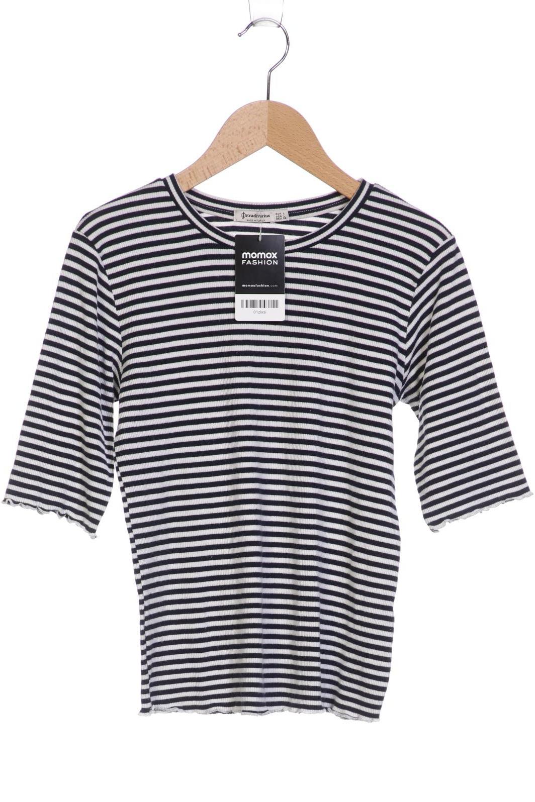 

Stradivarius Damen T-Shirt, marineblau, Gr. 42