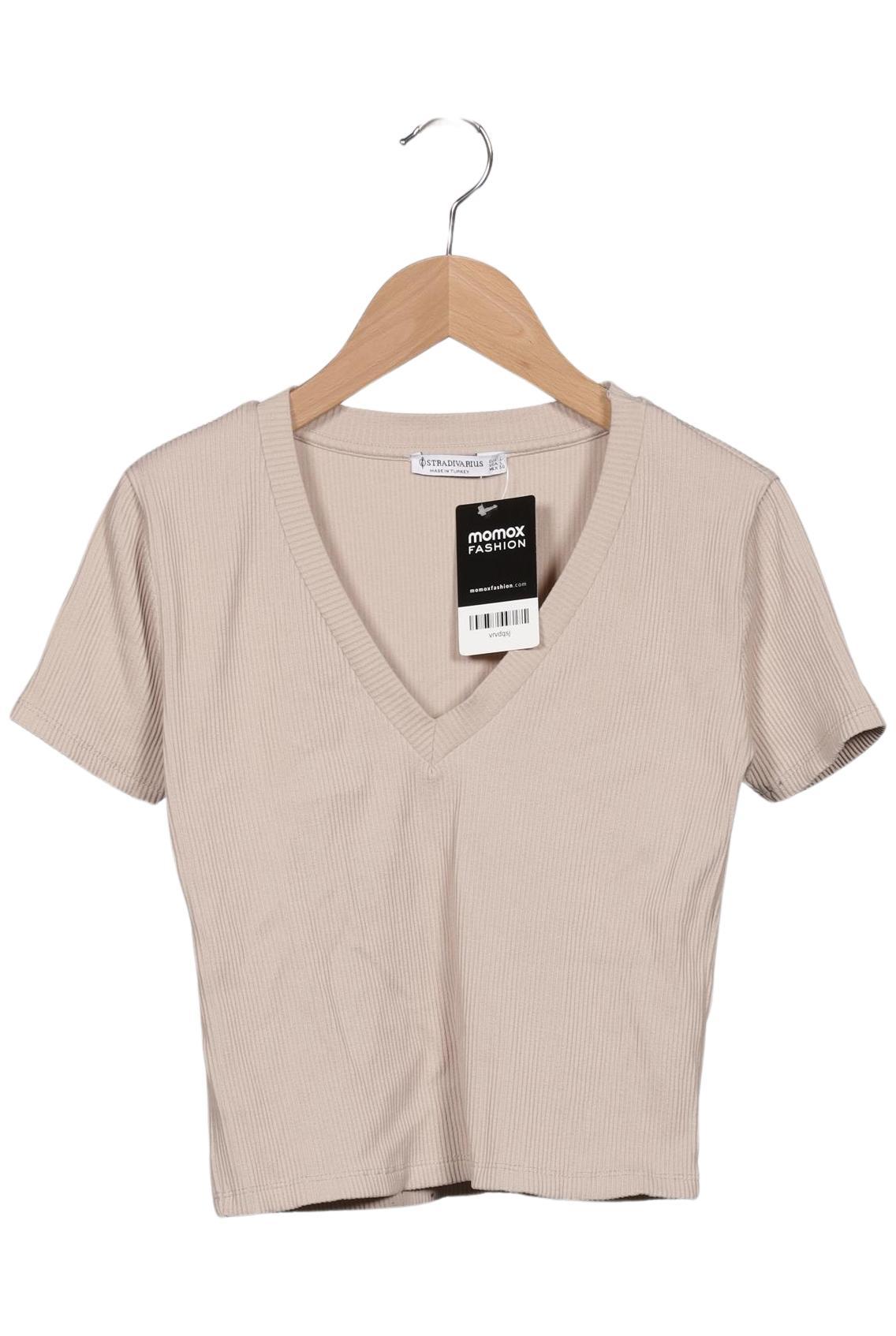 

Stradivarius Damen T-Shirt, beige, Gr. 42
