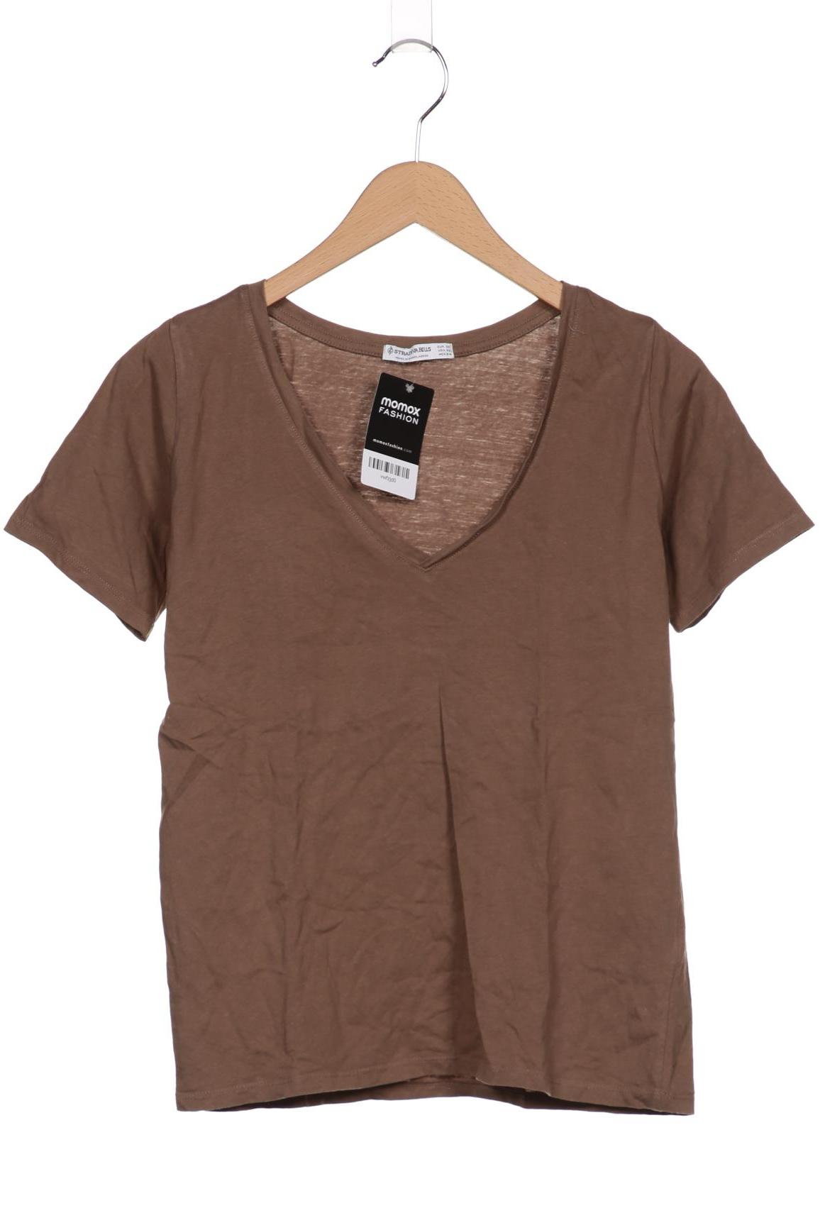 

Stradivarius Damen T-Shirt, braun, Gr. 34