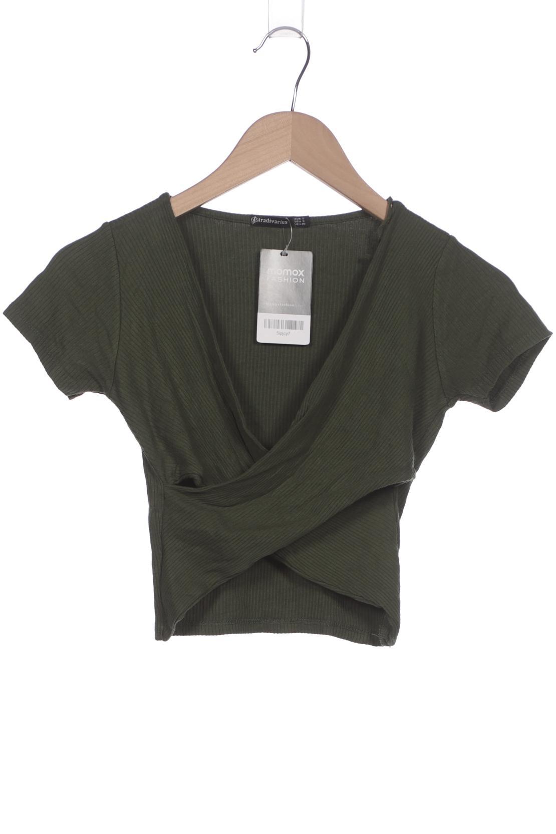 

Stradivarius Damen T-Shirt, grün, Gr. 36