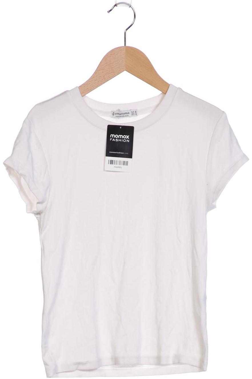 

Stradivarius Damen T-Shirt, weiß, Gr. 38