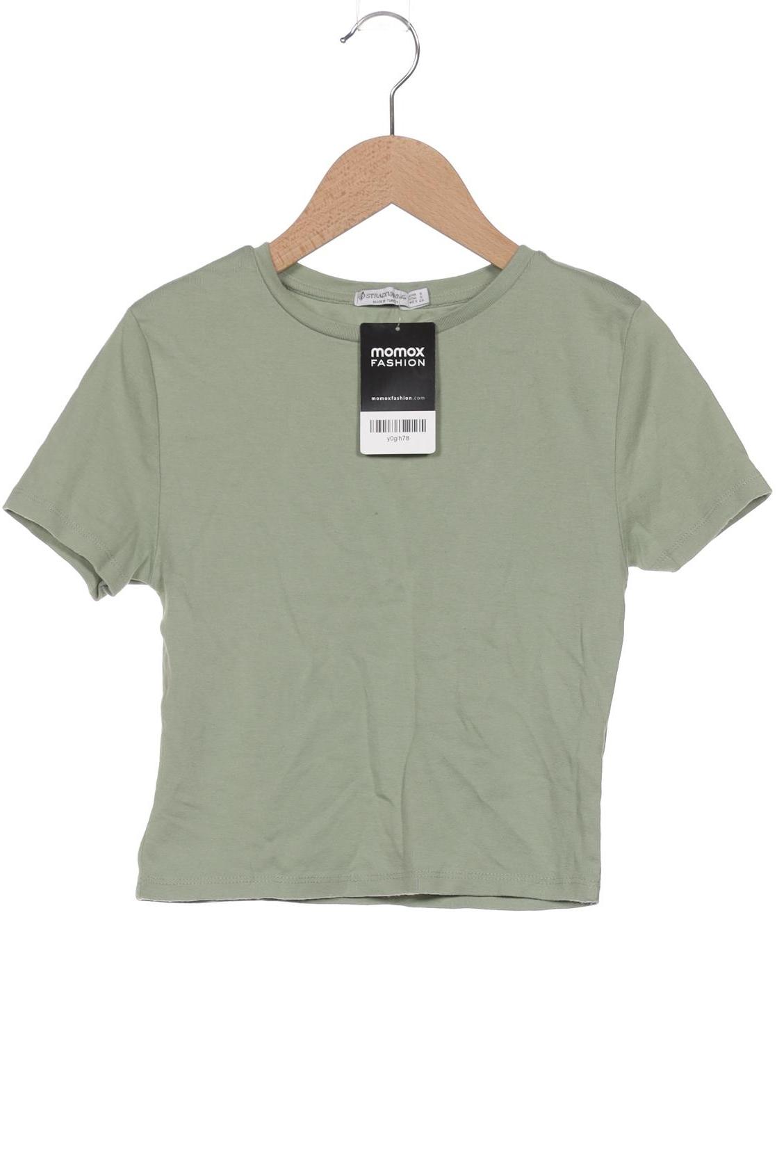 

Stradivarius Damen T-Shirt, grün, Gr. 36