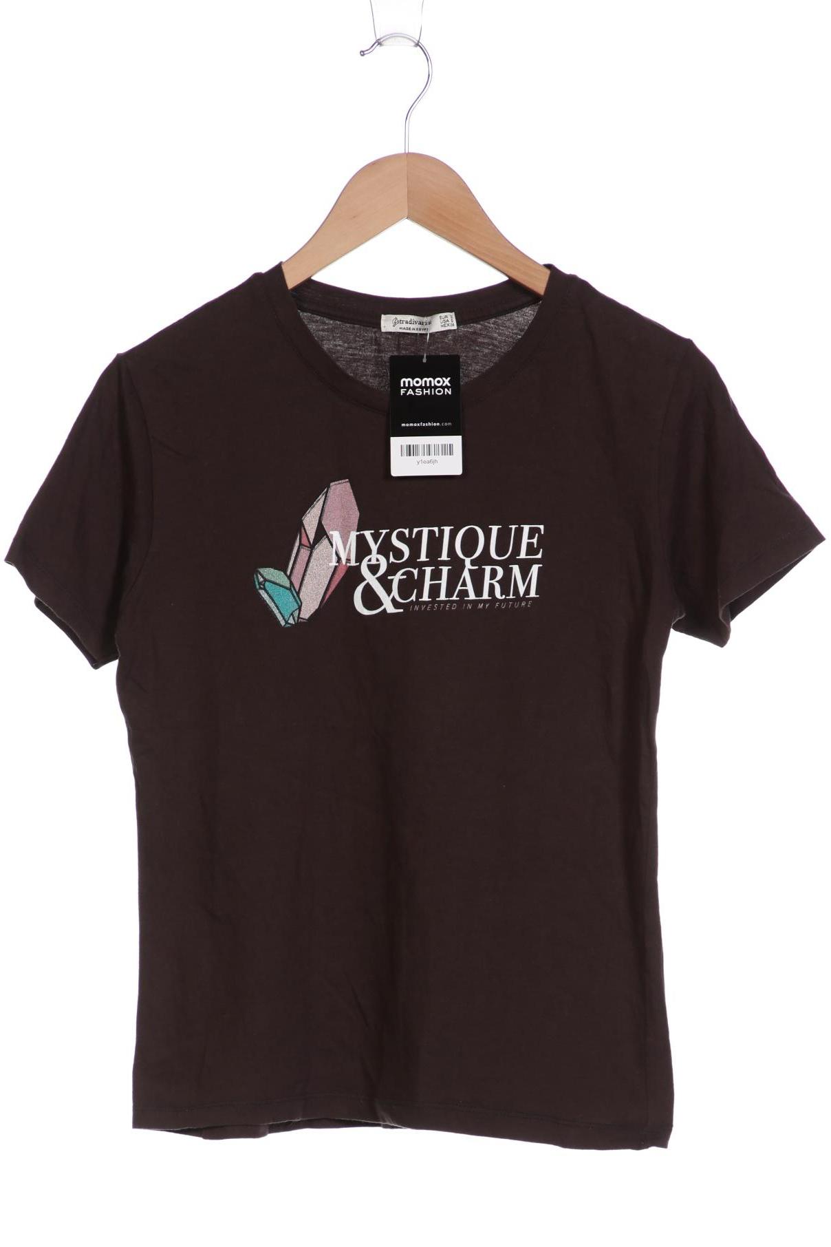 

Stradivarius Damen T-Shirt, braun, Gr. 36
