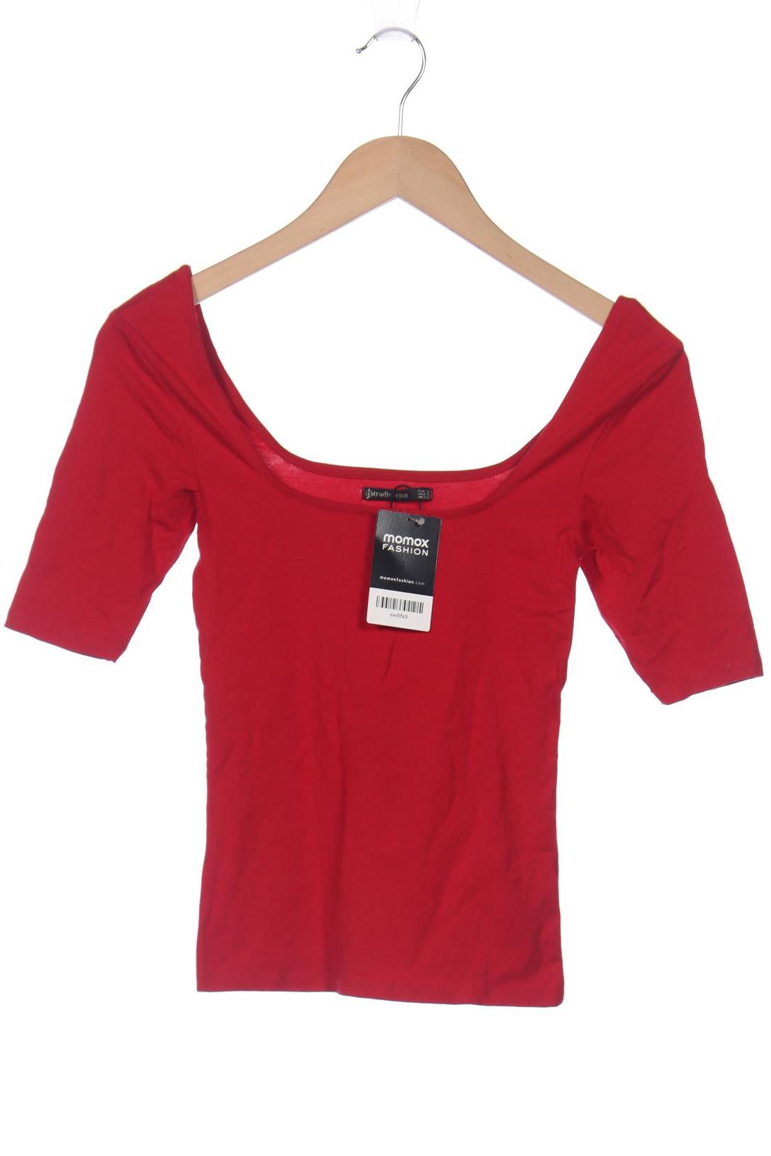 

Stradivarius Damen T-Shirt, rot, Gr. 36