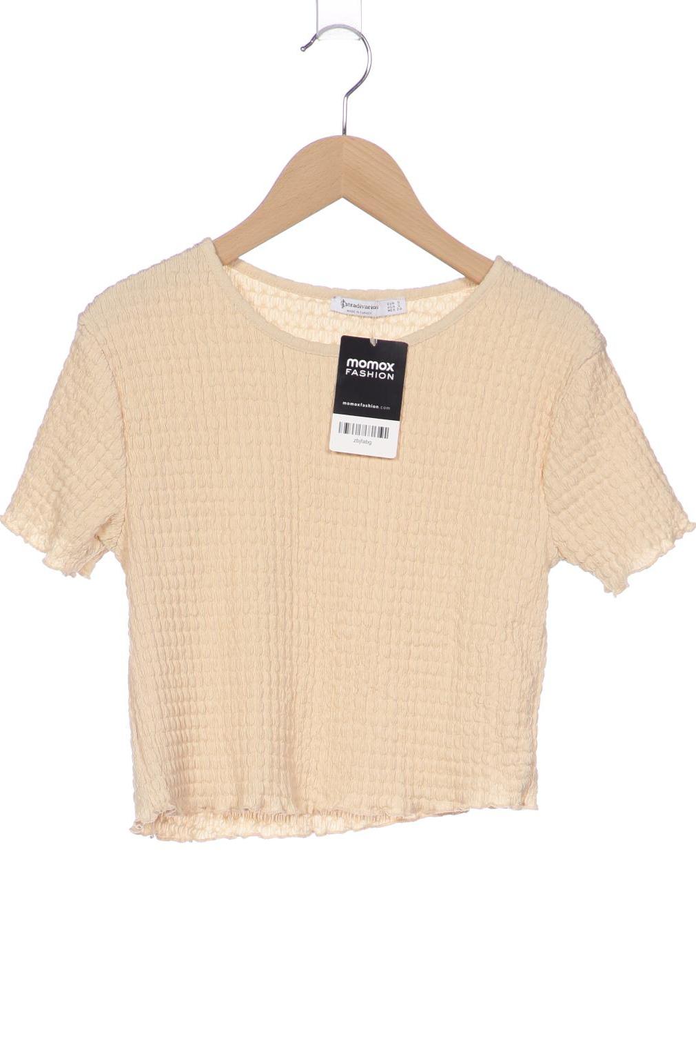 

Stradivarius Damen T-Shirt, beige, Gr. 36