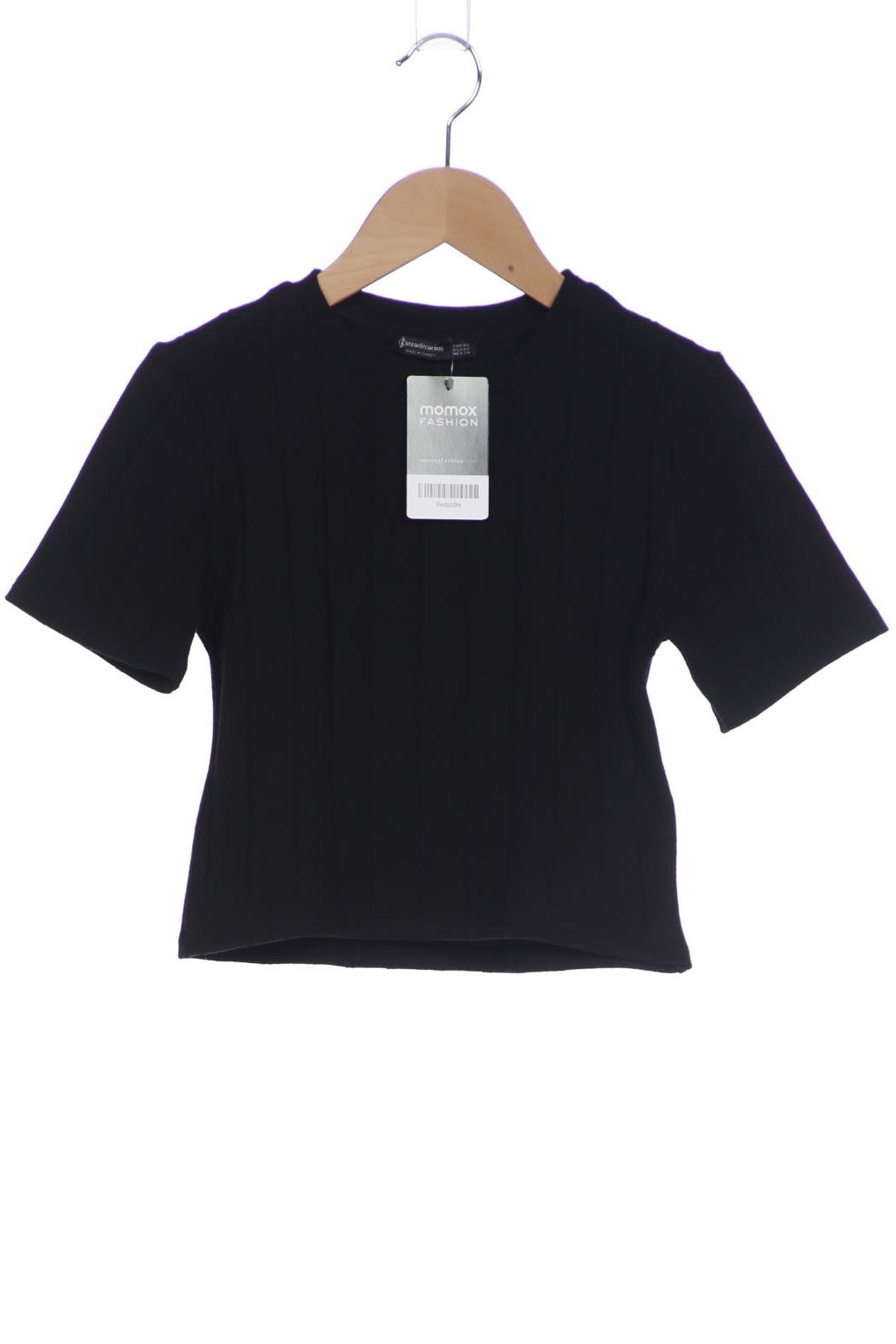 

Stradivarius Damen T-Shirt, schwarz, Gr. 34
