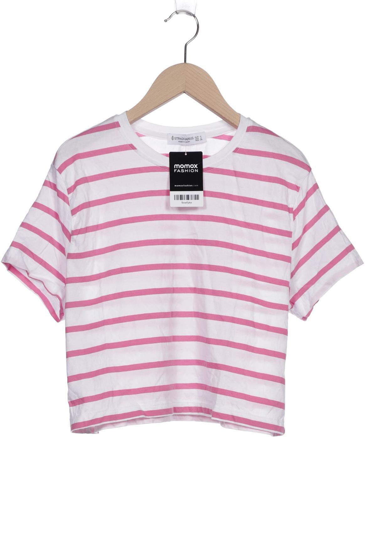 

Stradivarius Damen T-Shirt, weiß, Gr. 38
