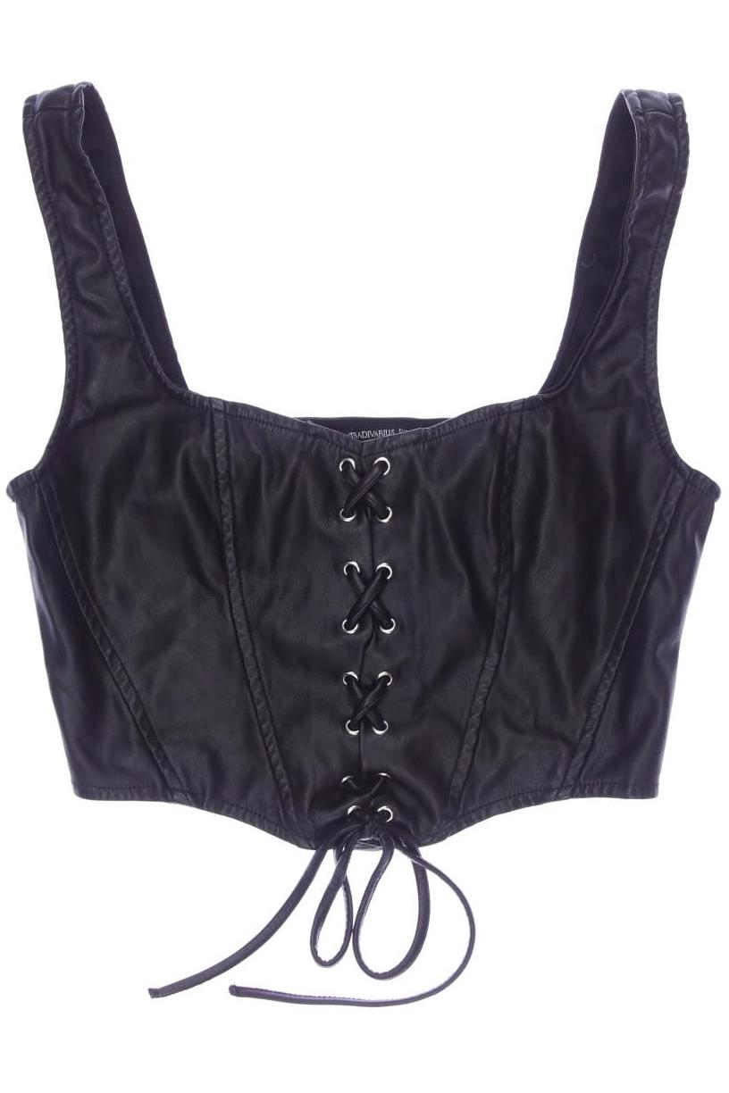 

Stradivarius Damen Top, schwarz, Gr. 36