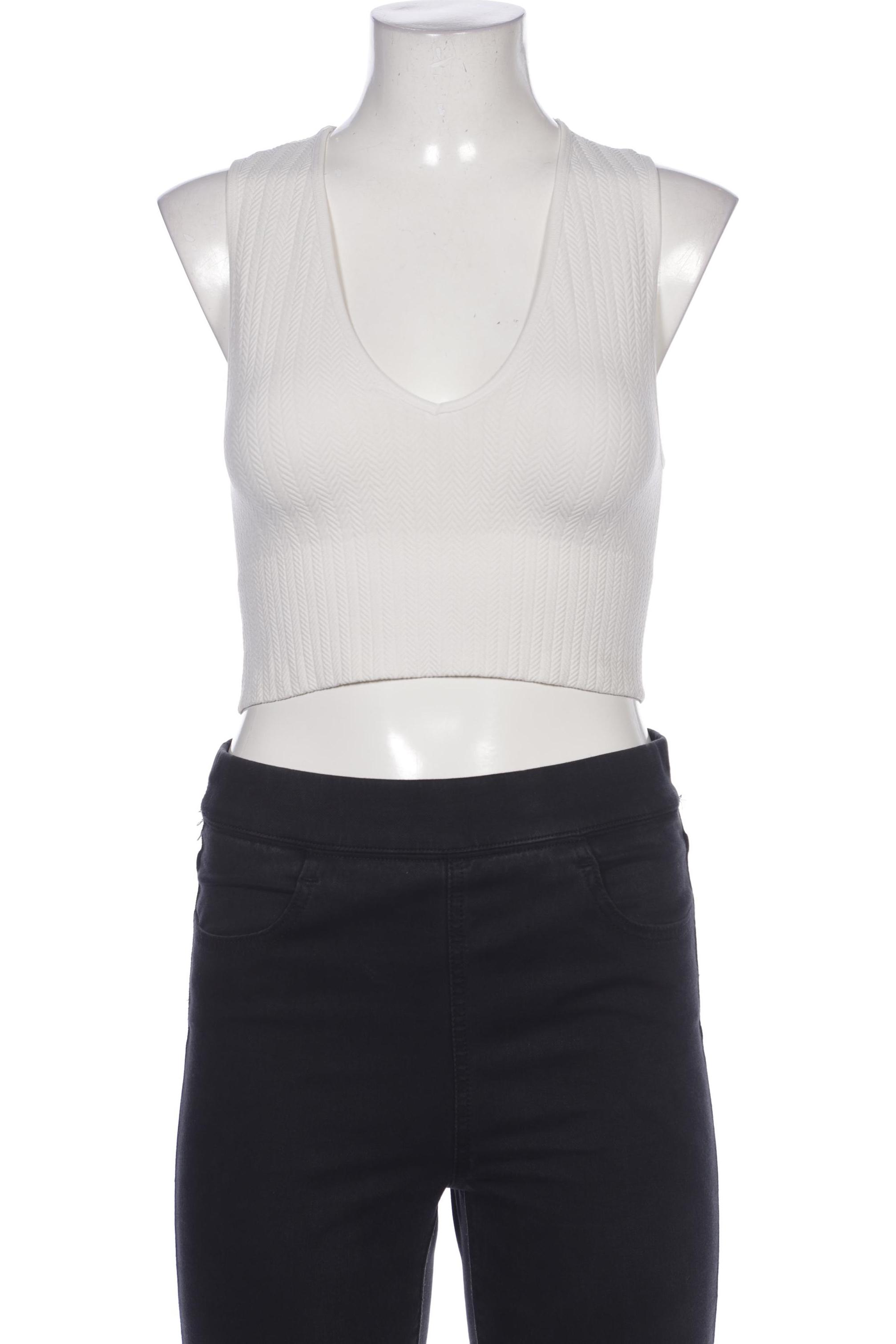 

Stradivarius Damen Top, weiß, Gr. 42