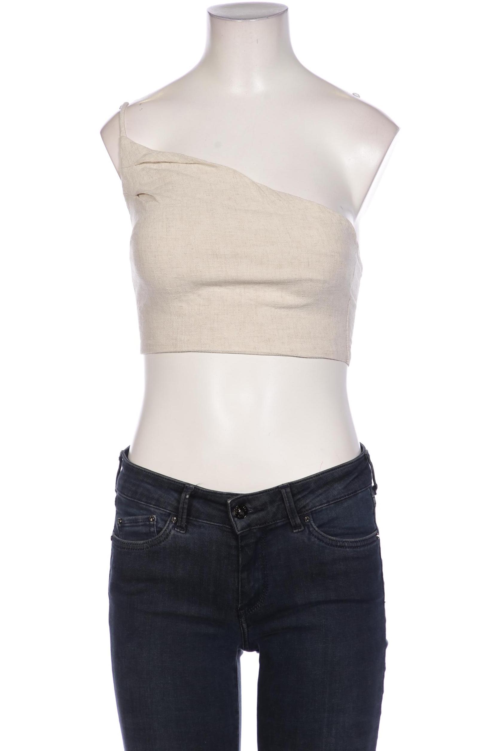 

Stradivarius Damen Top, weiß, Gr. 34
