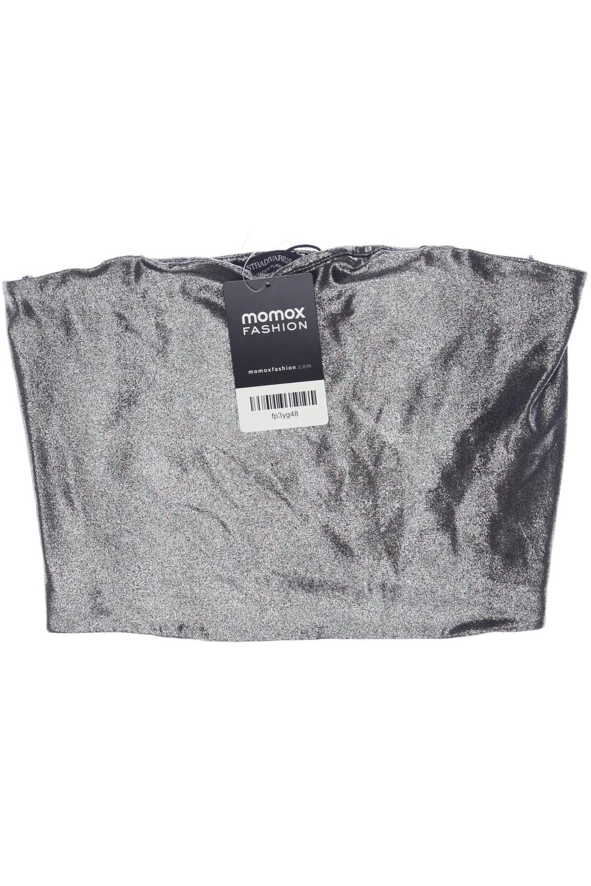 

Stradivarius Damen Top, silber, Gr. 36