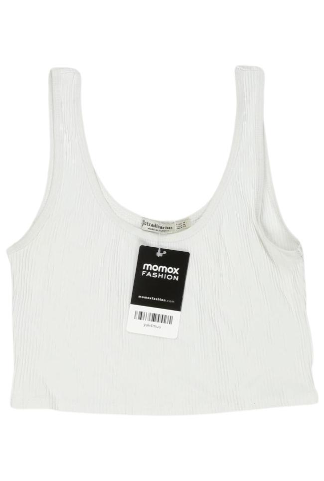 

Stradivarius Damen Top, weiß, Gr. 38