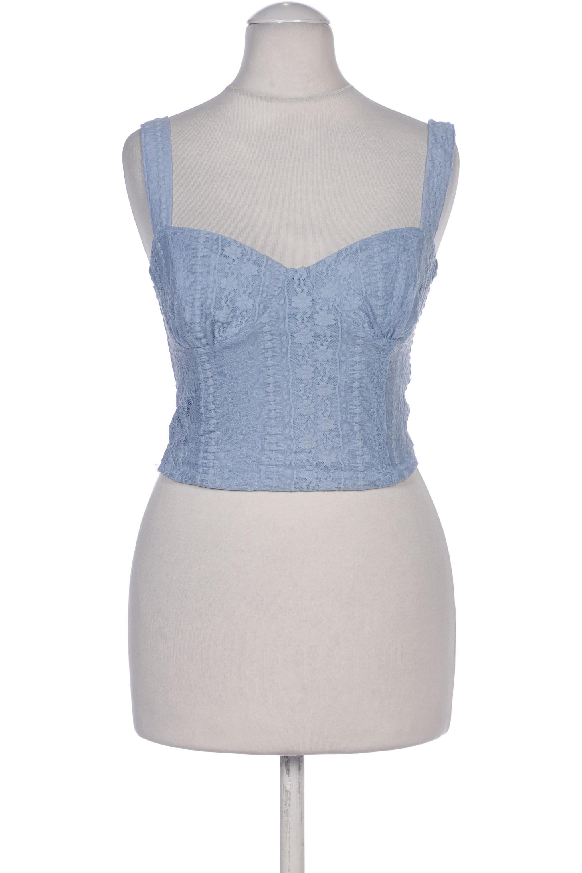 

Stradivarius Damen Top, hellblau, Gr. 34