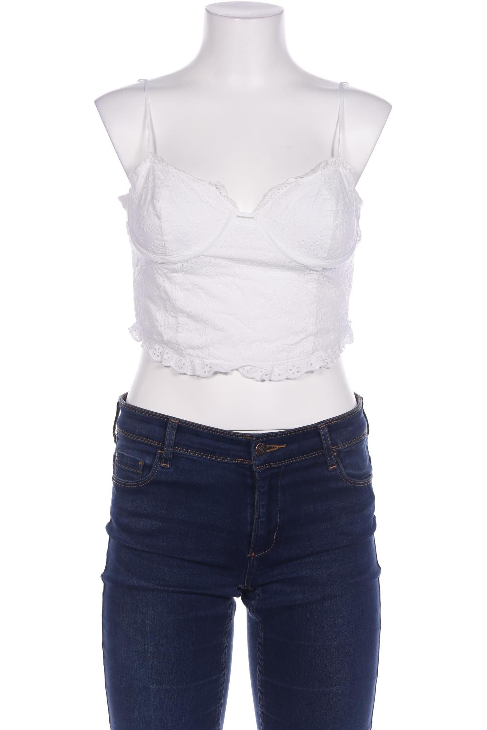 

Stradivarius Damen Top, weiß, Gr. 42