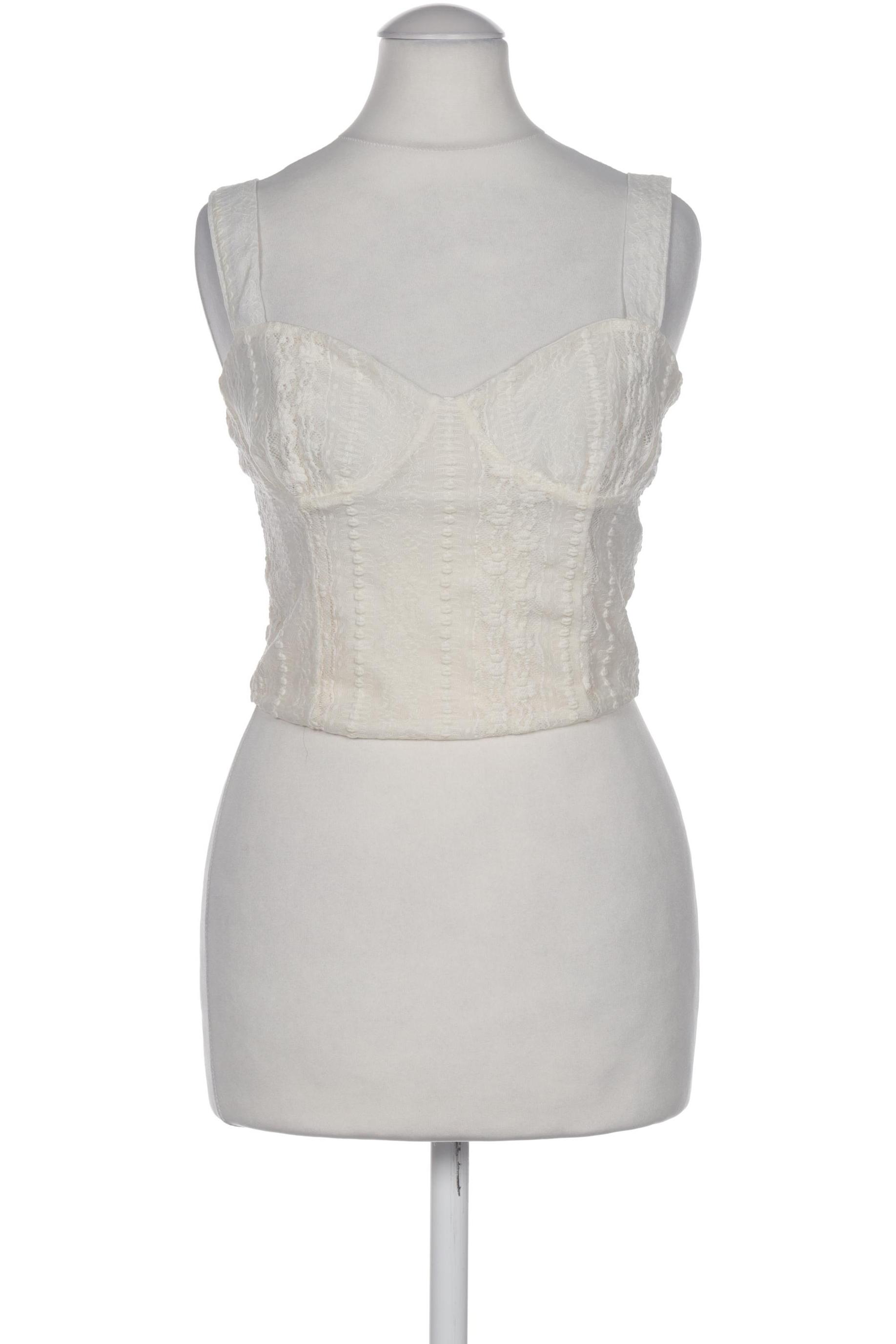 

Stradivarius Damen Top, cremeweiß, Gr. 36