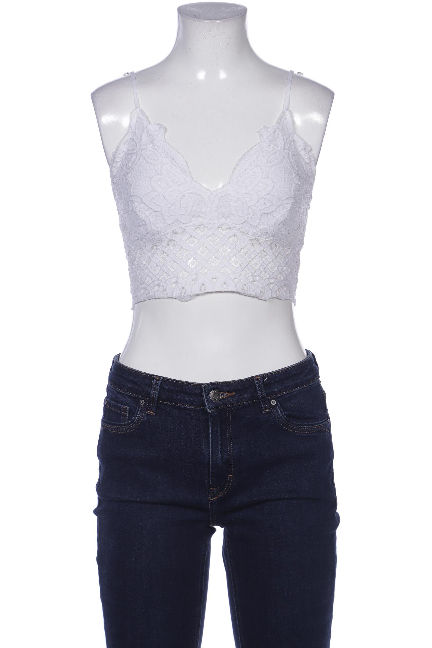 

Stradivarius Damen Top, weiß, Gr. 38