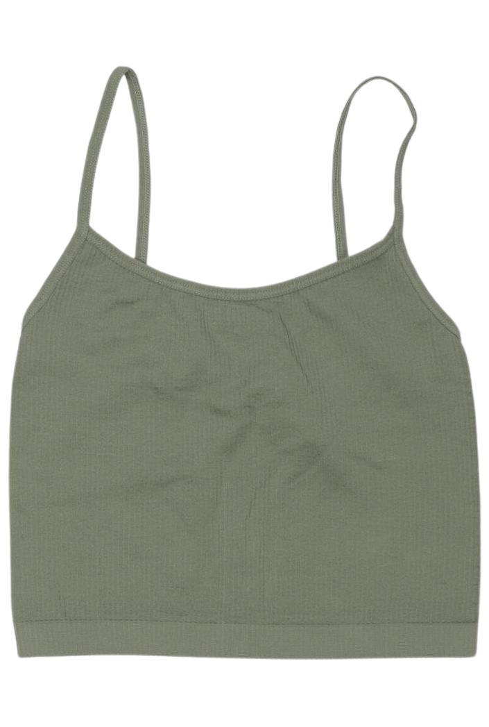 

Stradivarius Damen Top, grün, Gr. 34