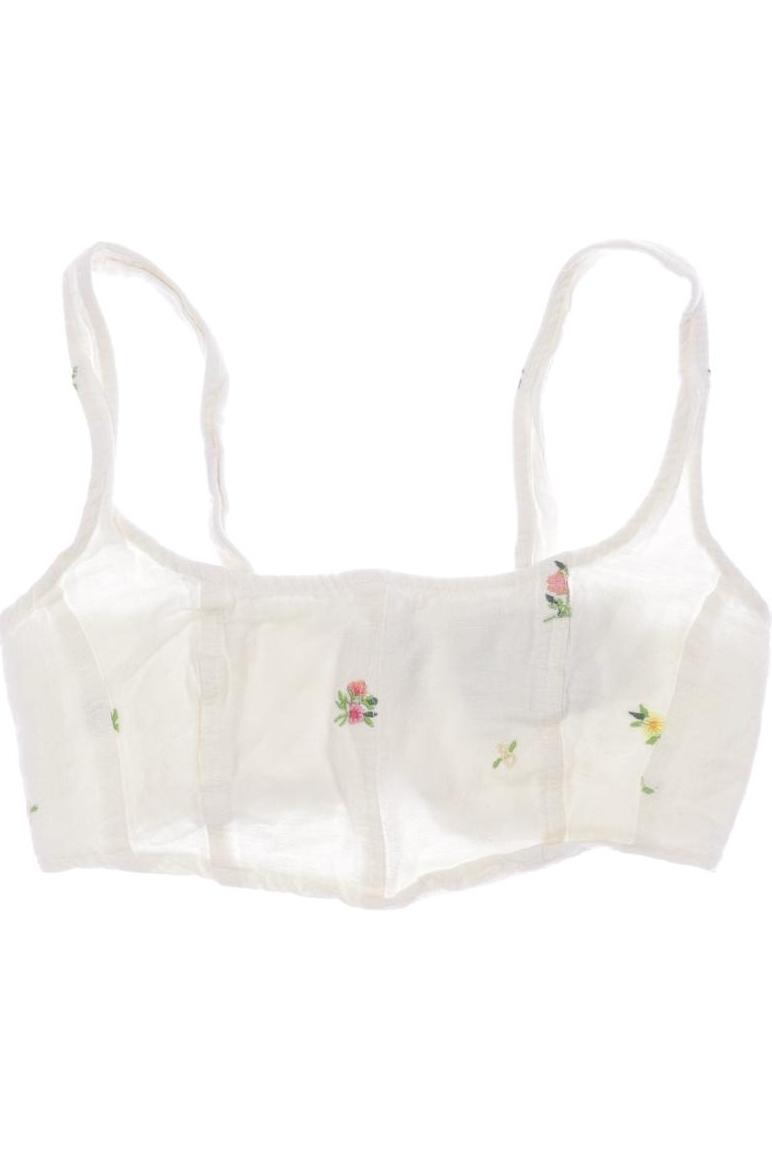 

Stradivarius Damen Top, cremeweiß, Gr. 34
