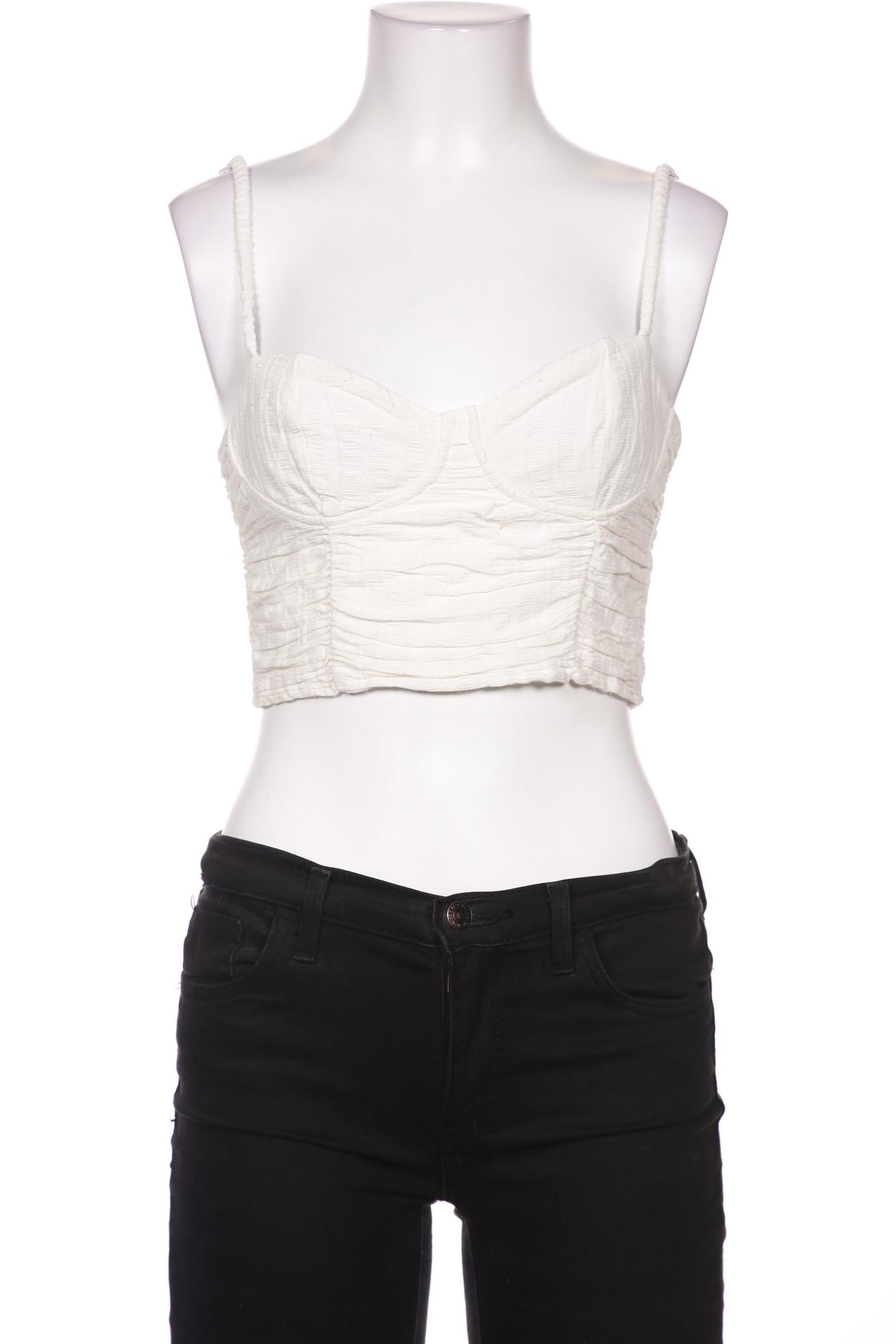 

Stradivarius Damen Top, weiß, Gr. 38