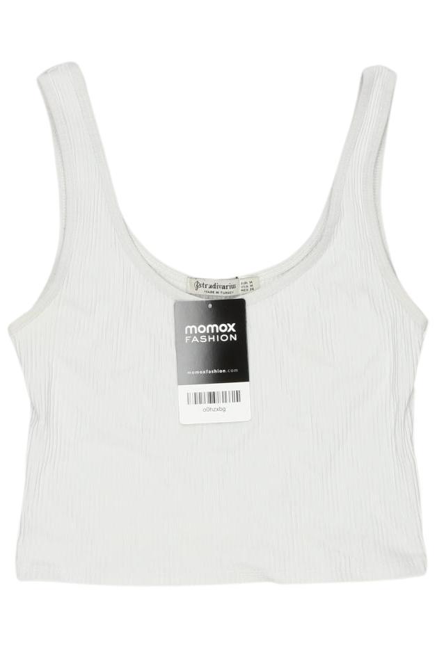 

Stradivarius Damen Top, weiß, Gr. 38
