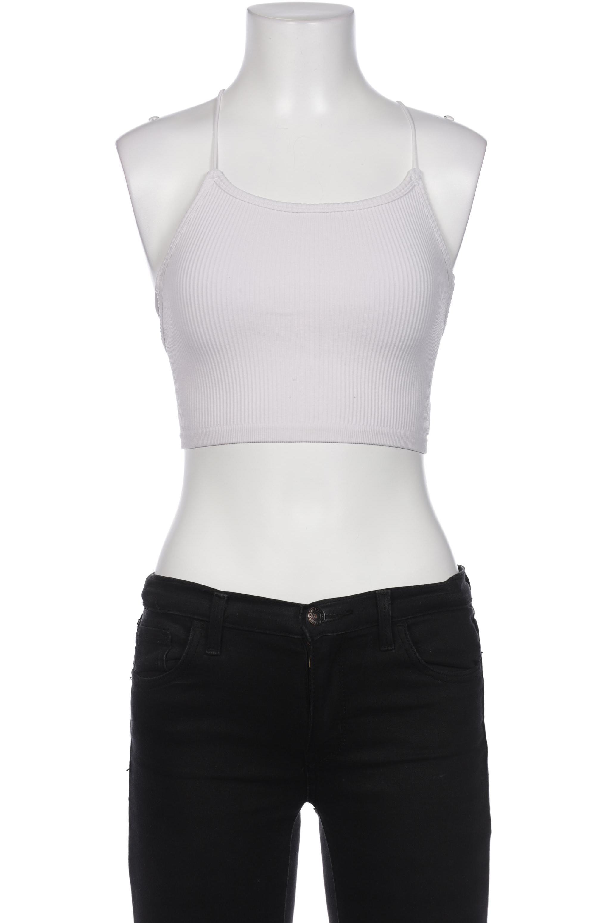 

Stradivarius Damen Top, weiß, Gr. 34