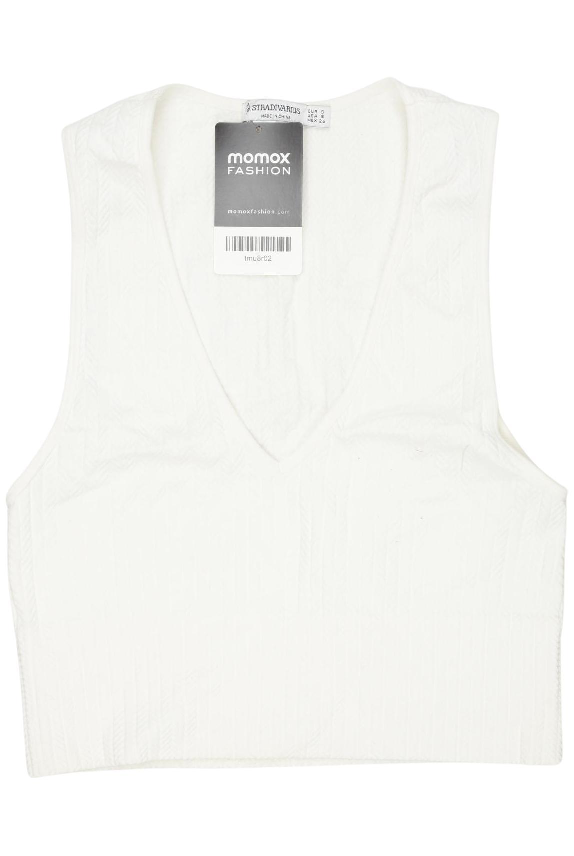 

Stradivarius Damen Top, weiß, Gr. 36