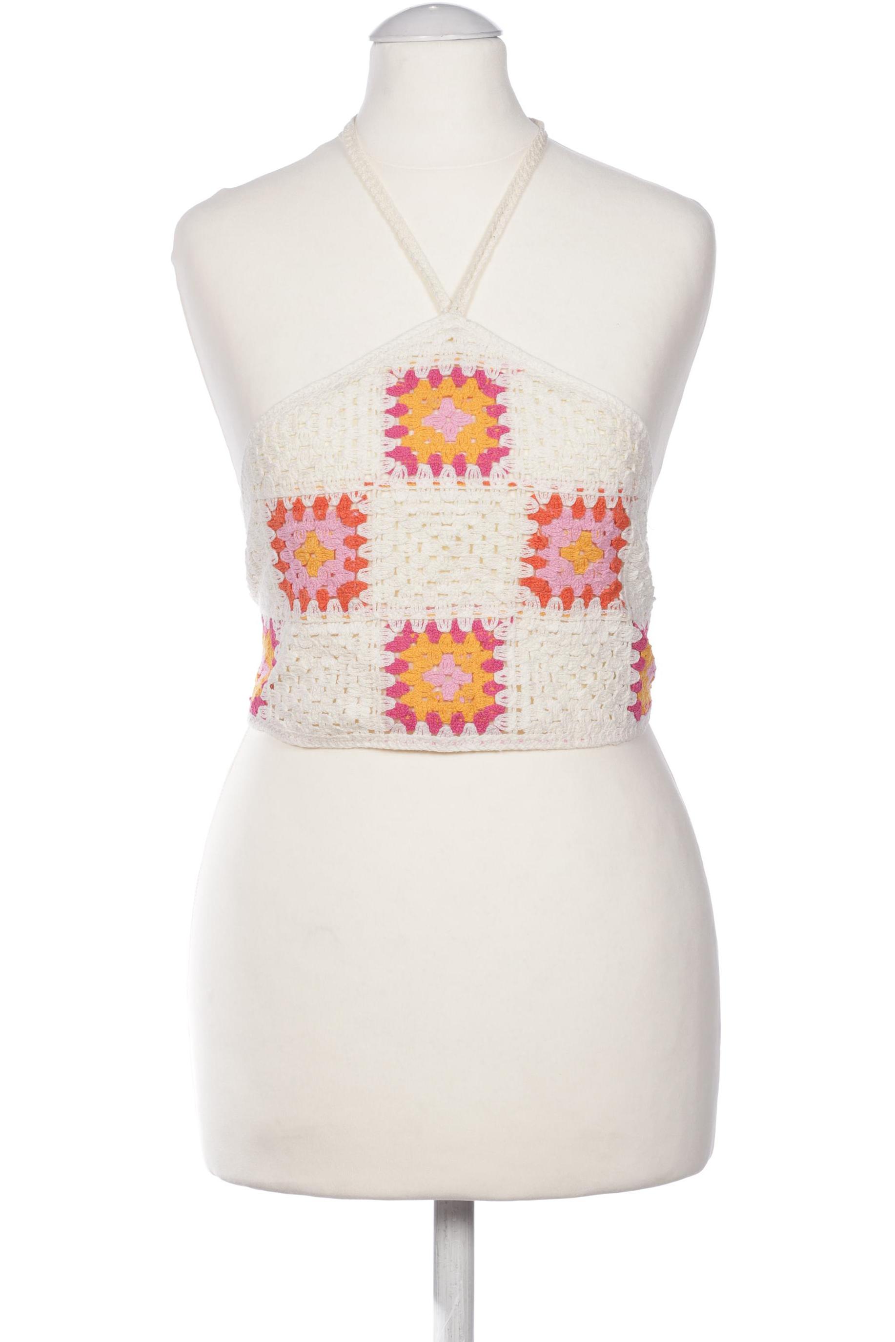 

Stradivarius Damen Top, cremeweiß, Gr. uni