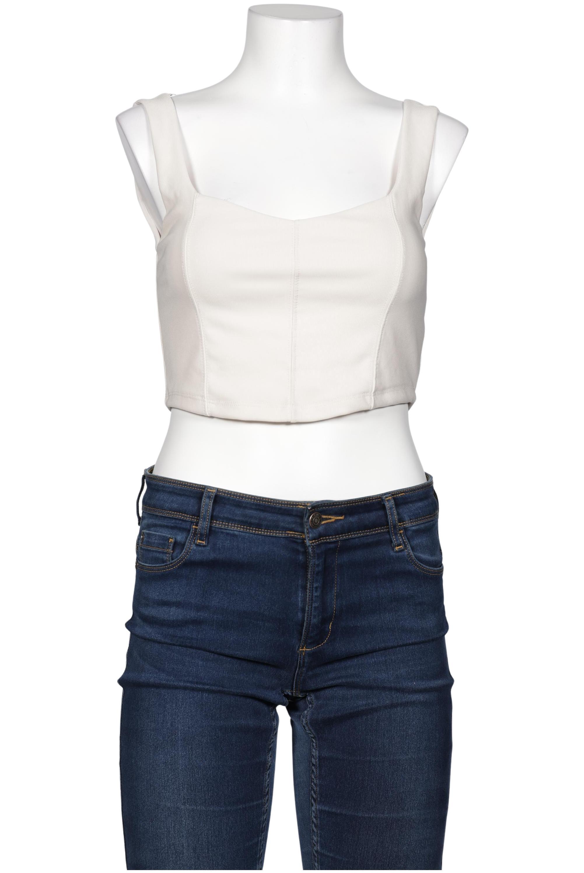 

Stradivarius Damen Top, cremeweiß, Gr. 42