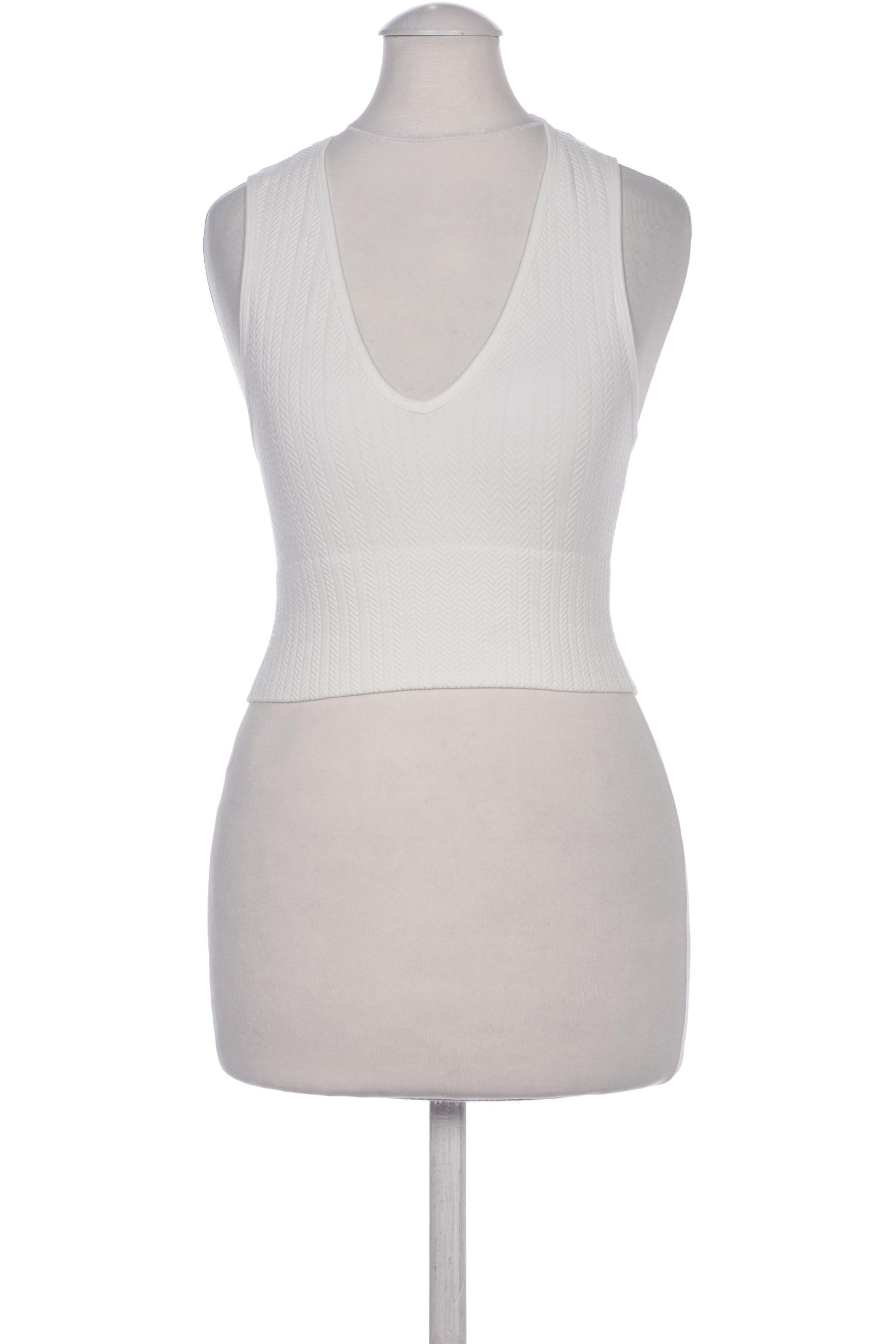 

Stradivarius Damen Top, weiß, Gr. 36