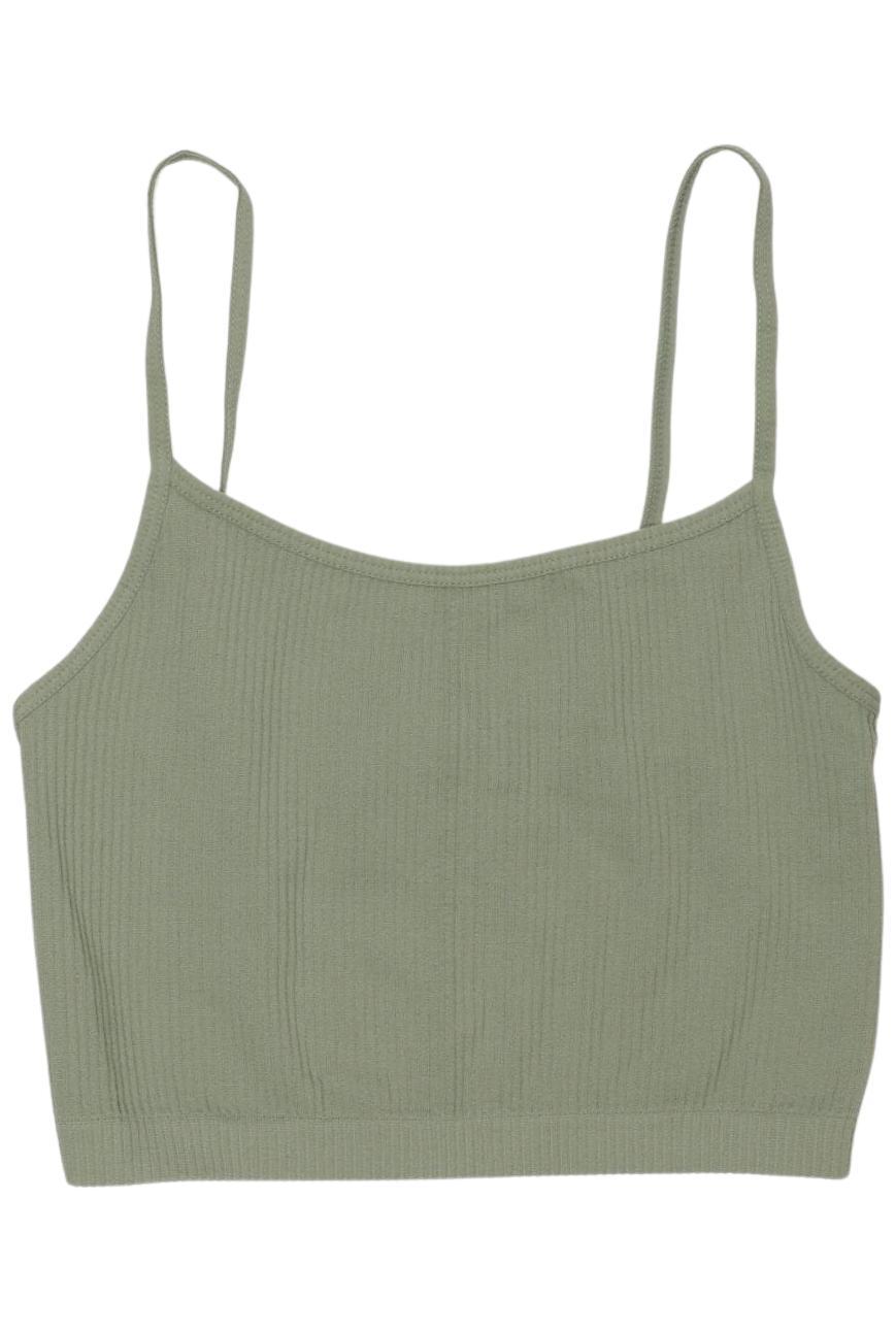 

Stradivarius Damen Top, grün, Gr. 34